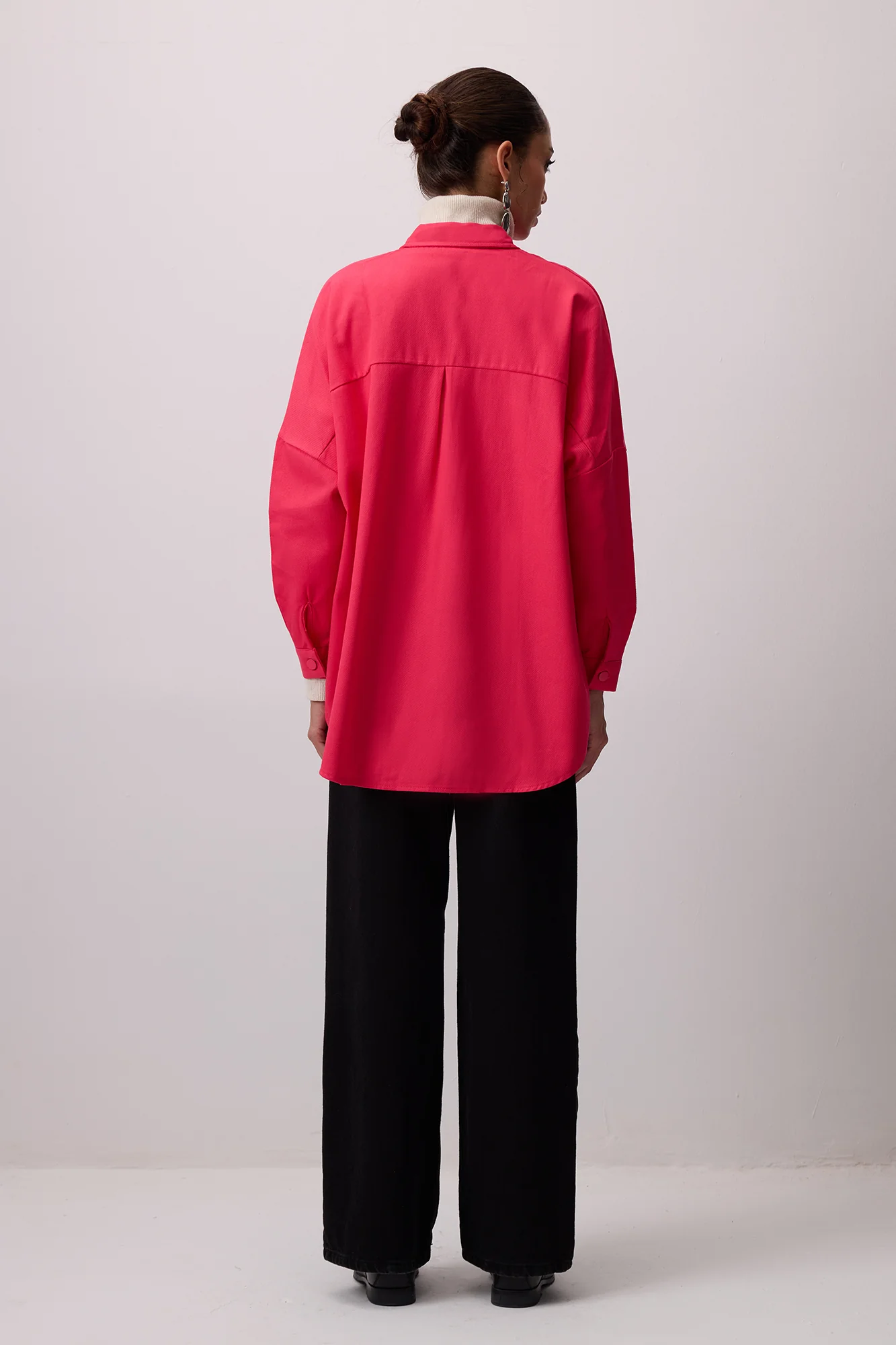 100% COTTON OVERSIZED BASIC SHIRT - Image 6