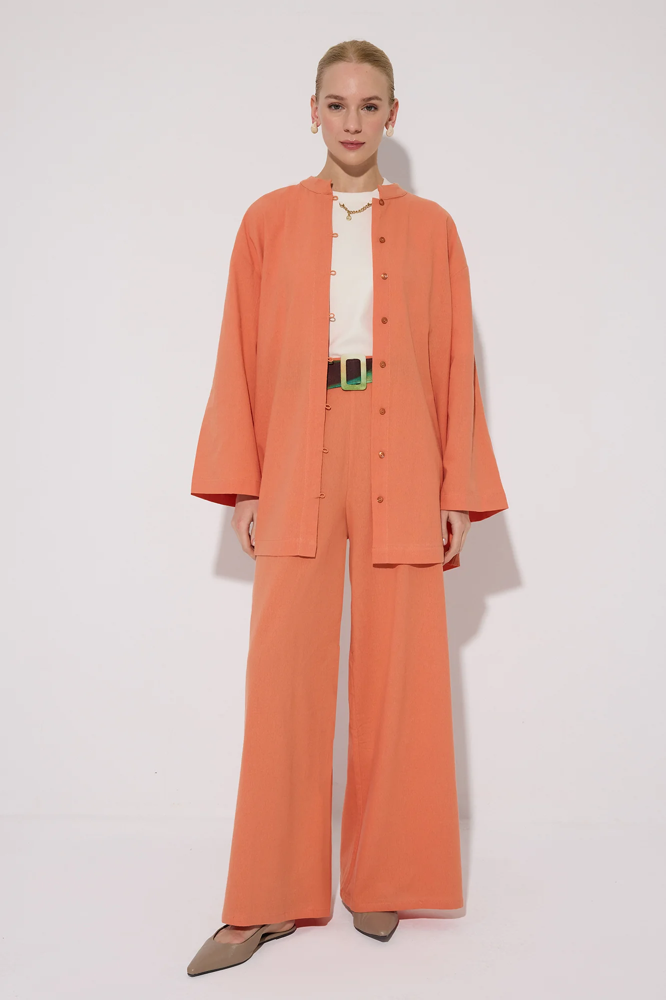 100% COTTON SHIRT PANTS SET - Image 2