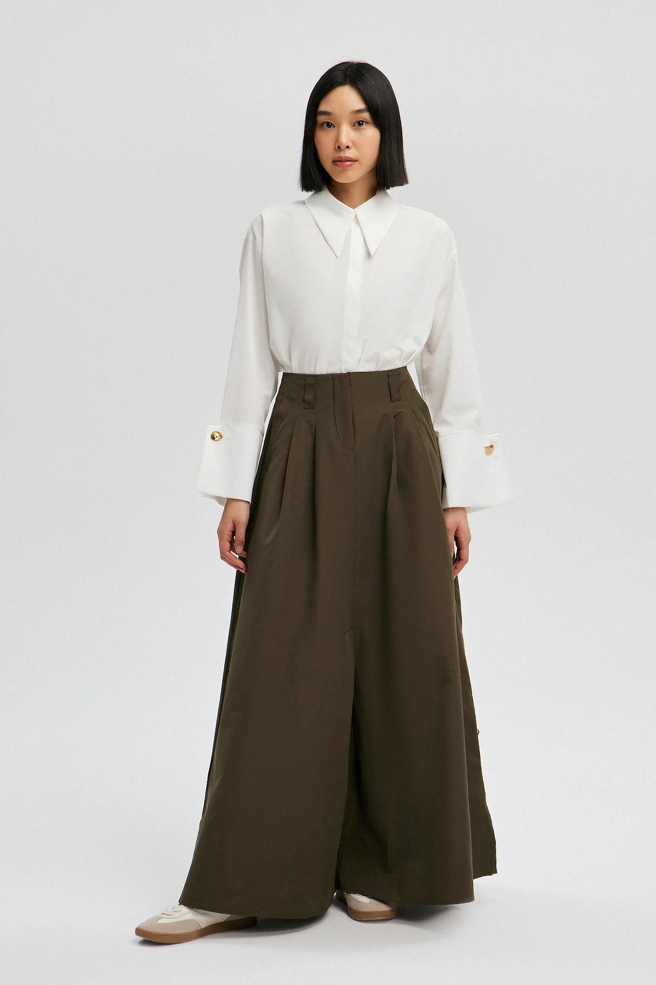 A LINE SKIRT WITH DARTS - Image 3