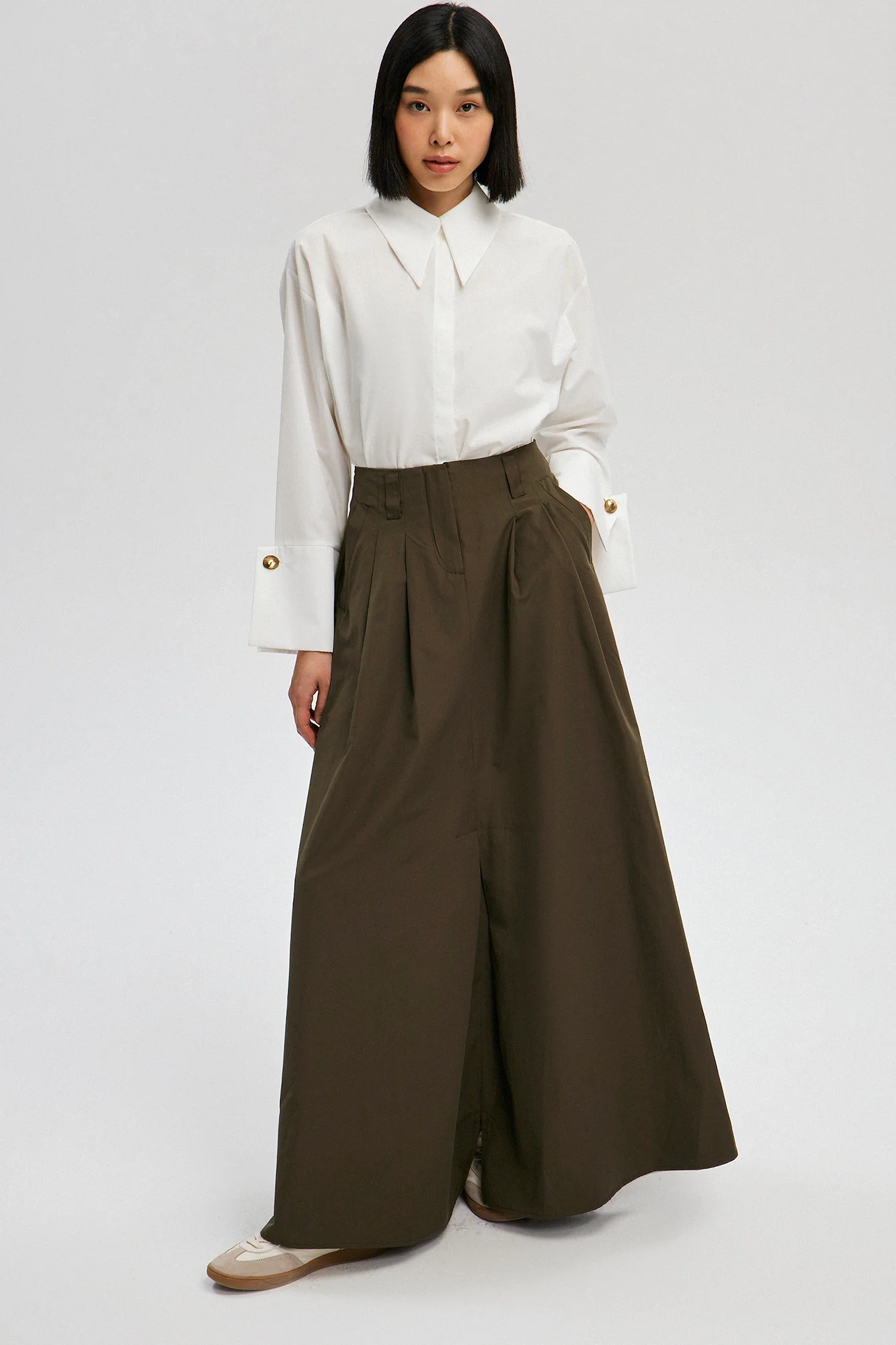 A LINE SKIRT WITH DARTS - Image 4