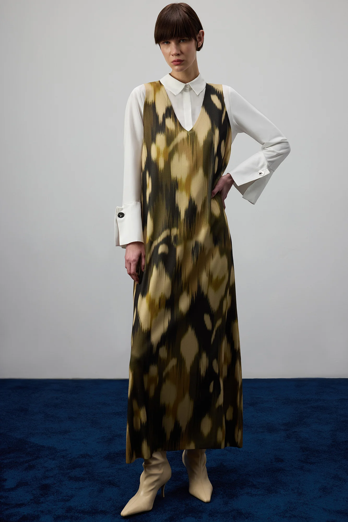 ABSTRACT PATTERNED KNITWEAR JACKET - Image 3