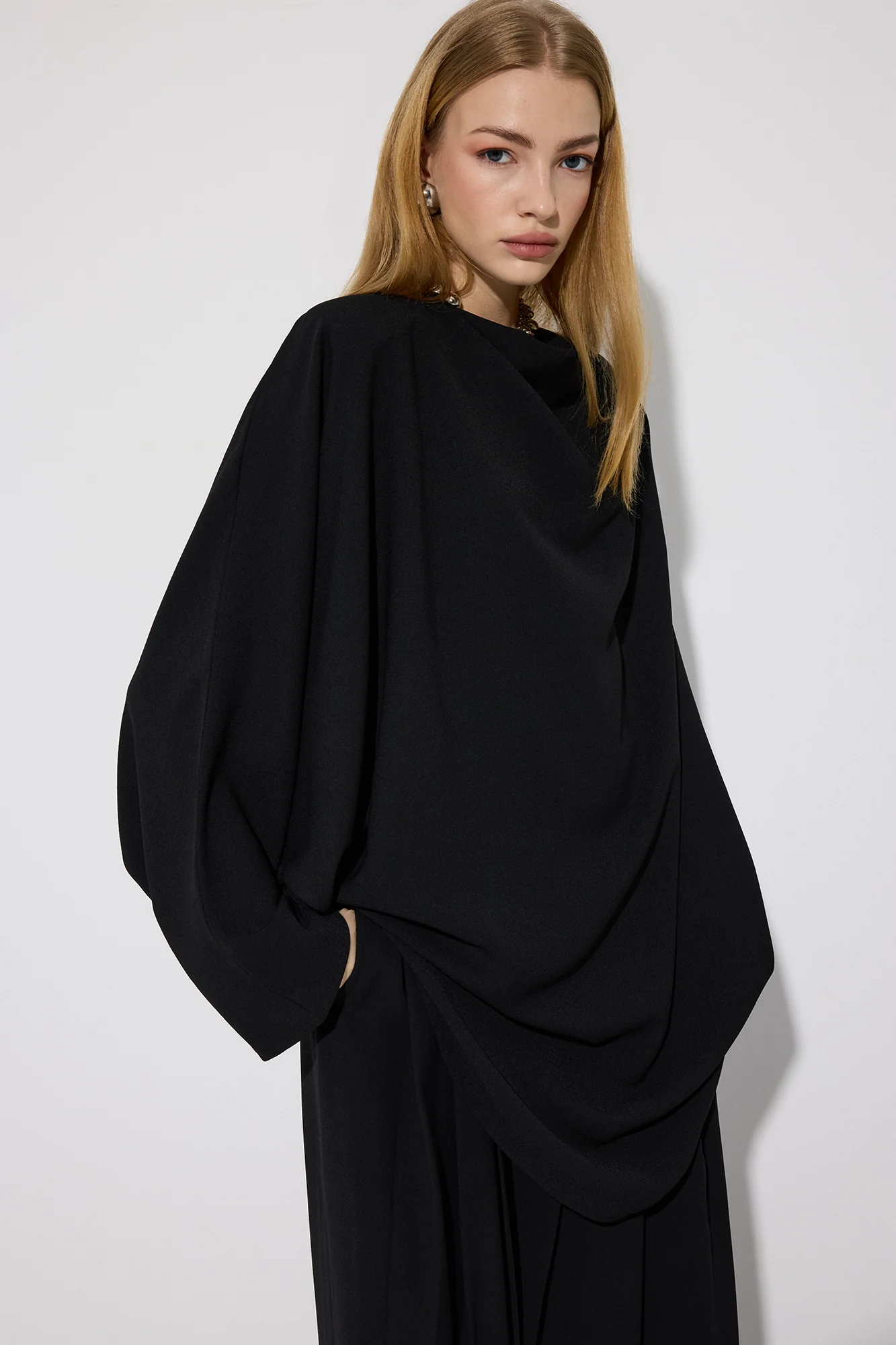 ASYMMETRIC DRAPED TUNIC - Image 5