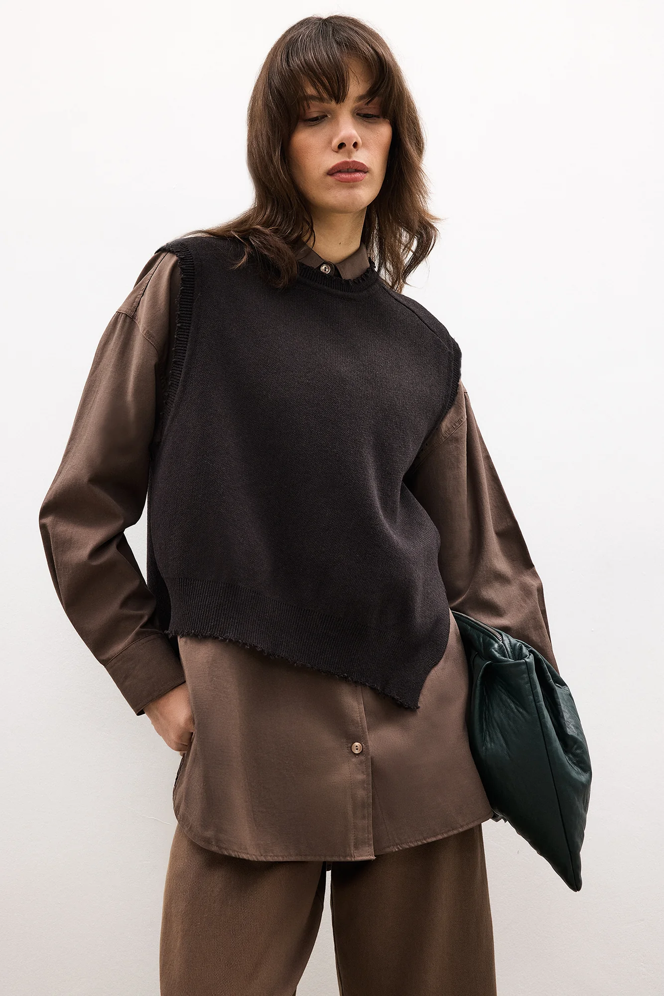 ASYMMETRICAL CUT KNIT SWEATER - Image 2
