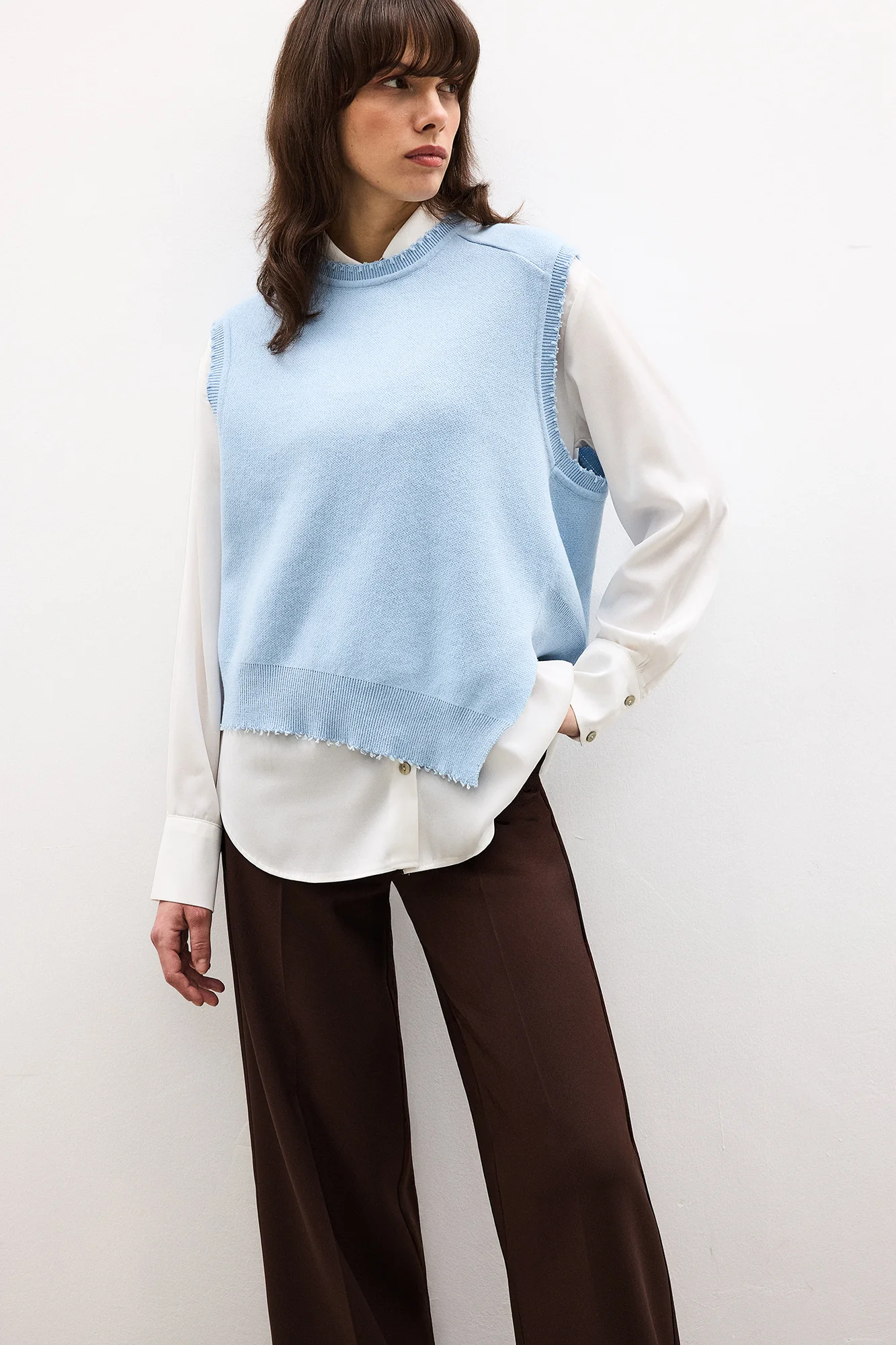 ASYMMETRICAL CUT KNIT SWEATER - Image 3