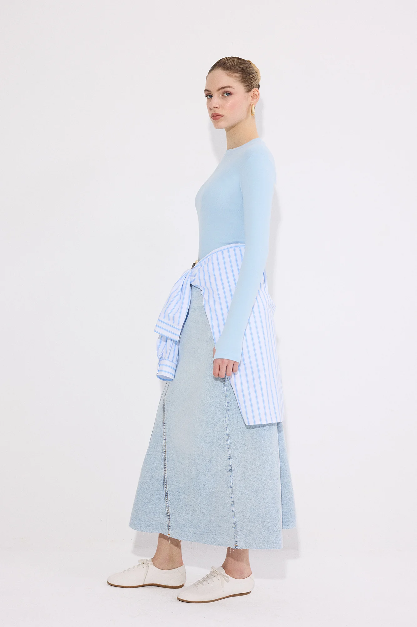 THUMB-FASTENİNG LONG-SLEEVED BODYSUİT - Image 4