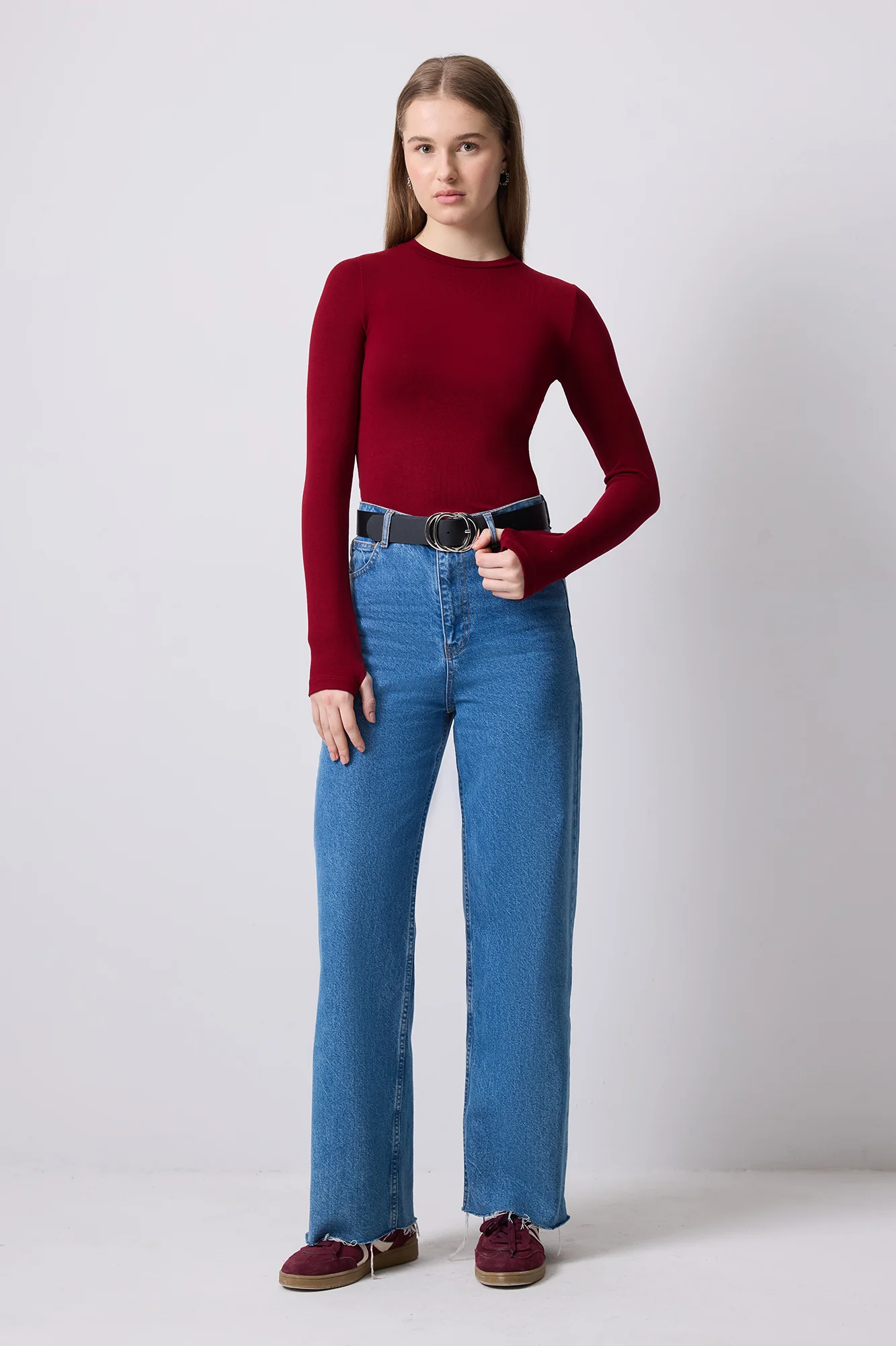 THUMB-FASTENİNG LONG-SLEEVED BODYSUİT - Image 3