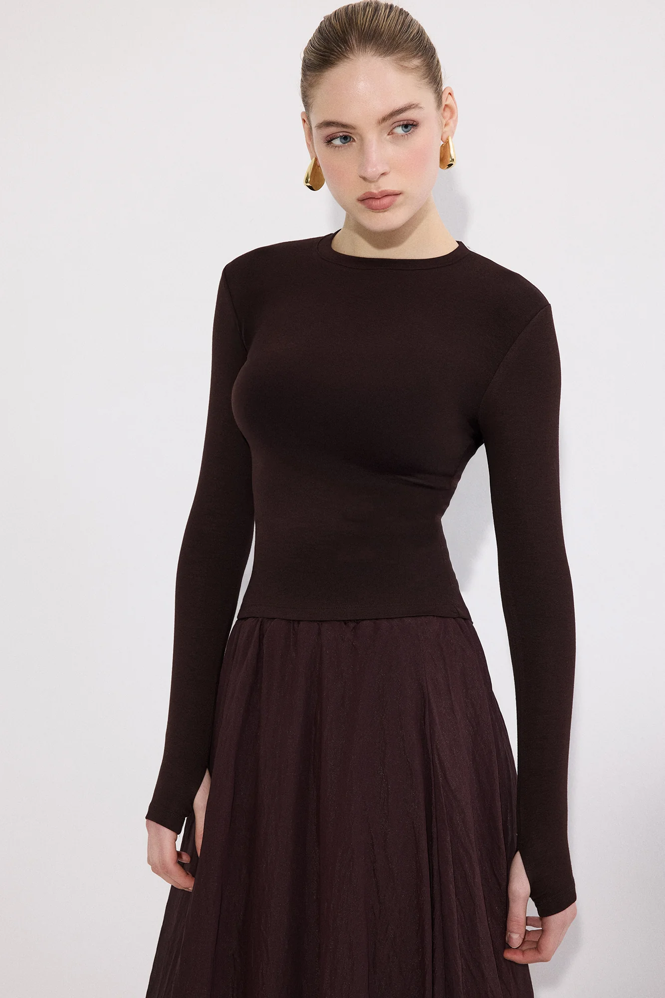 THUMB-FASTENİNG LONG-SLEEVED BODYSUİT - Image 4