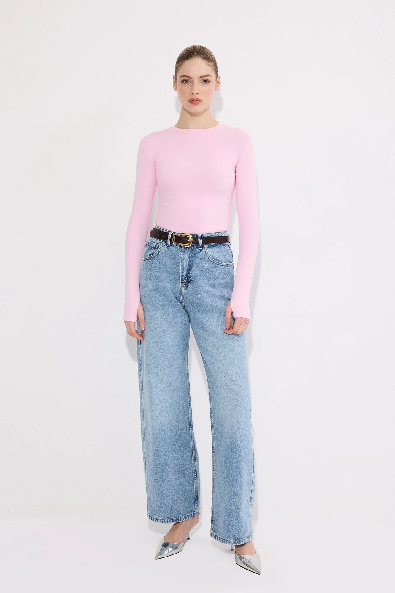THUMB-FASTENİNG LONG-SLEEVED BODYSUİT - Image 3