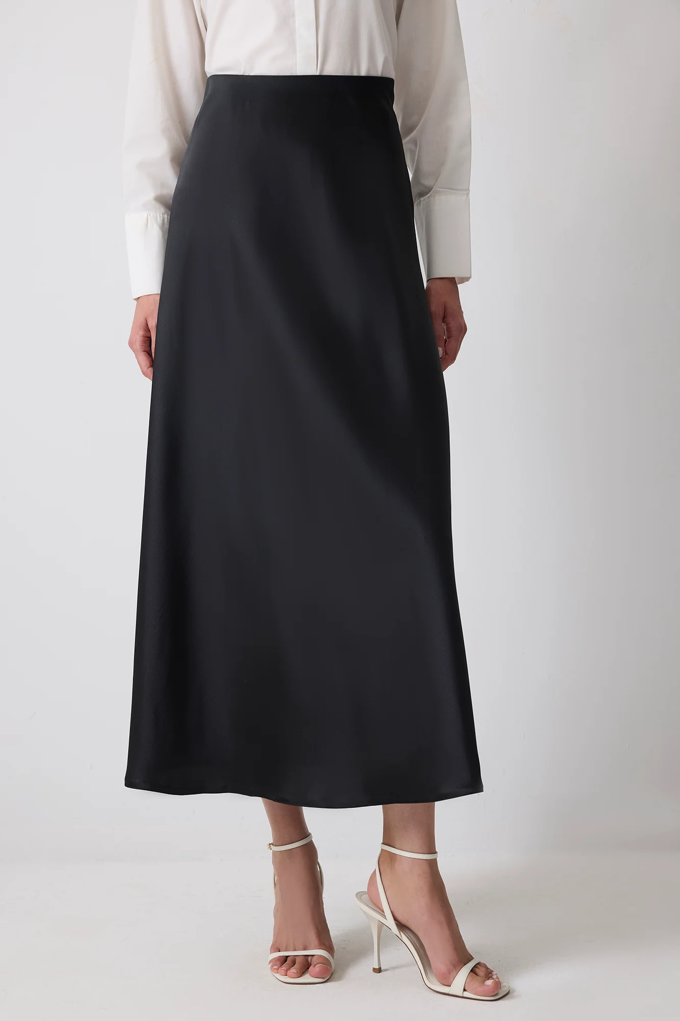 BASIC SATIN SKIRT - Image 4
