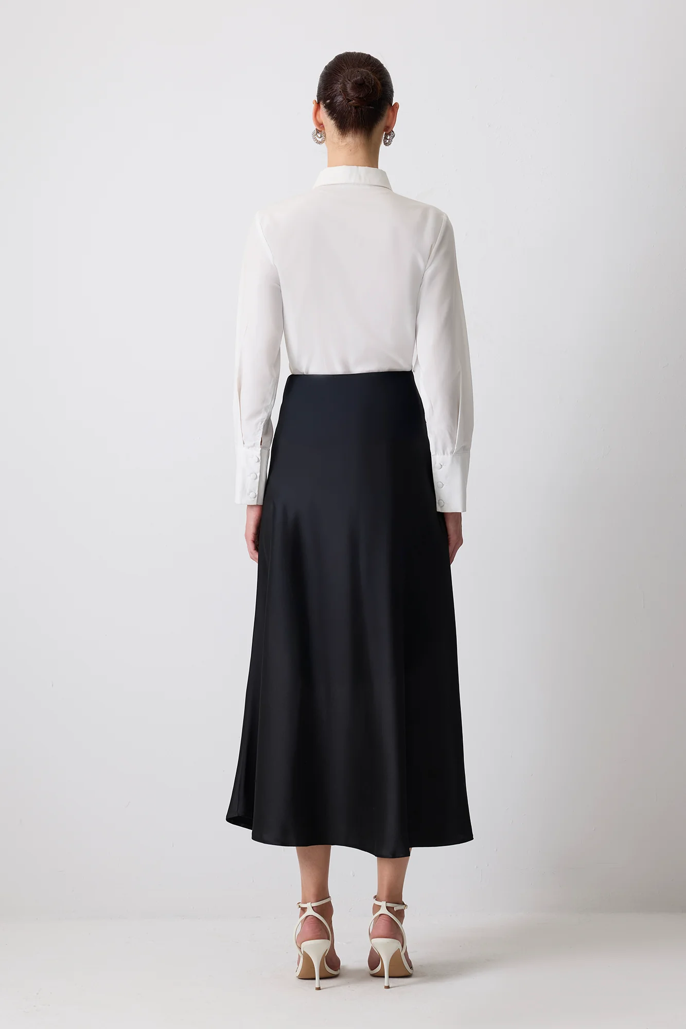 BASIC SATIN SKIRT - Image 7