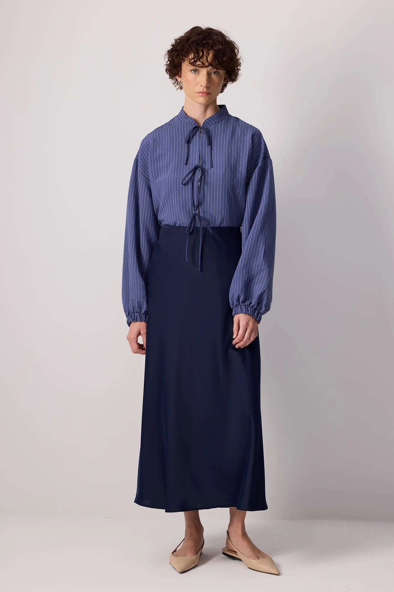 BASIC SATIN SKIRT - Image 3