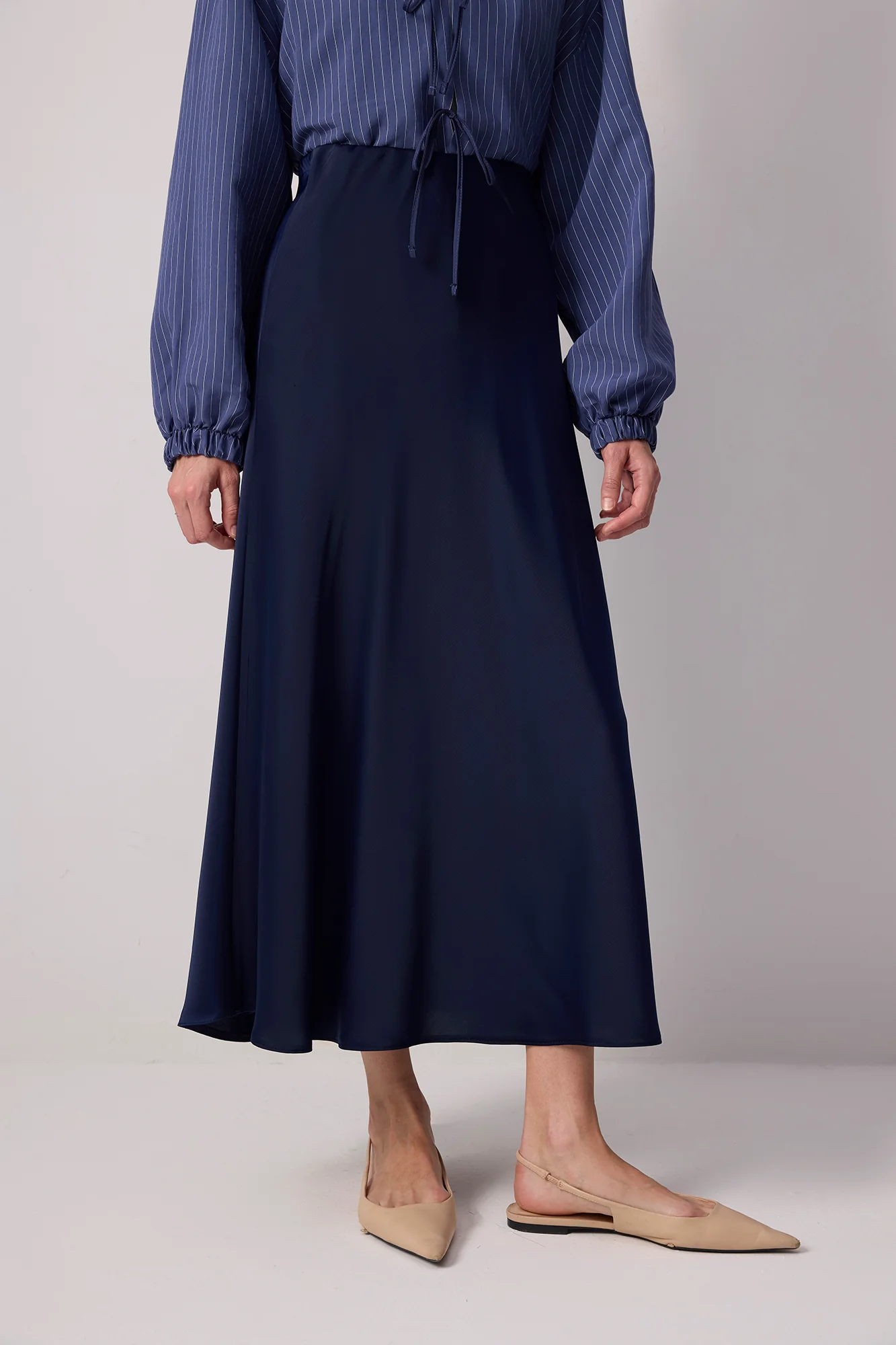 BASIC SATIN SKIRT - Image 4