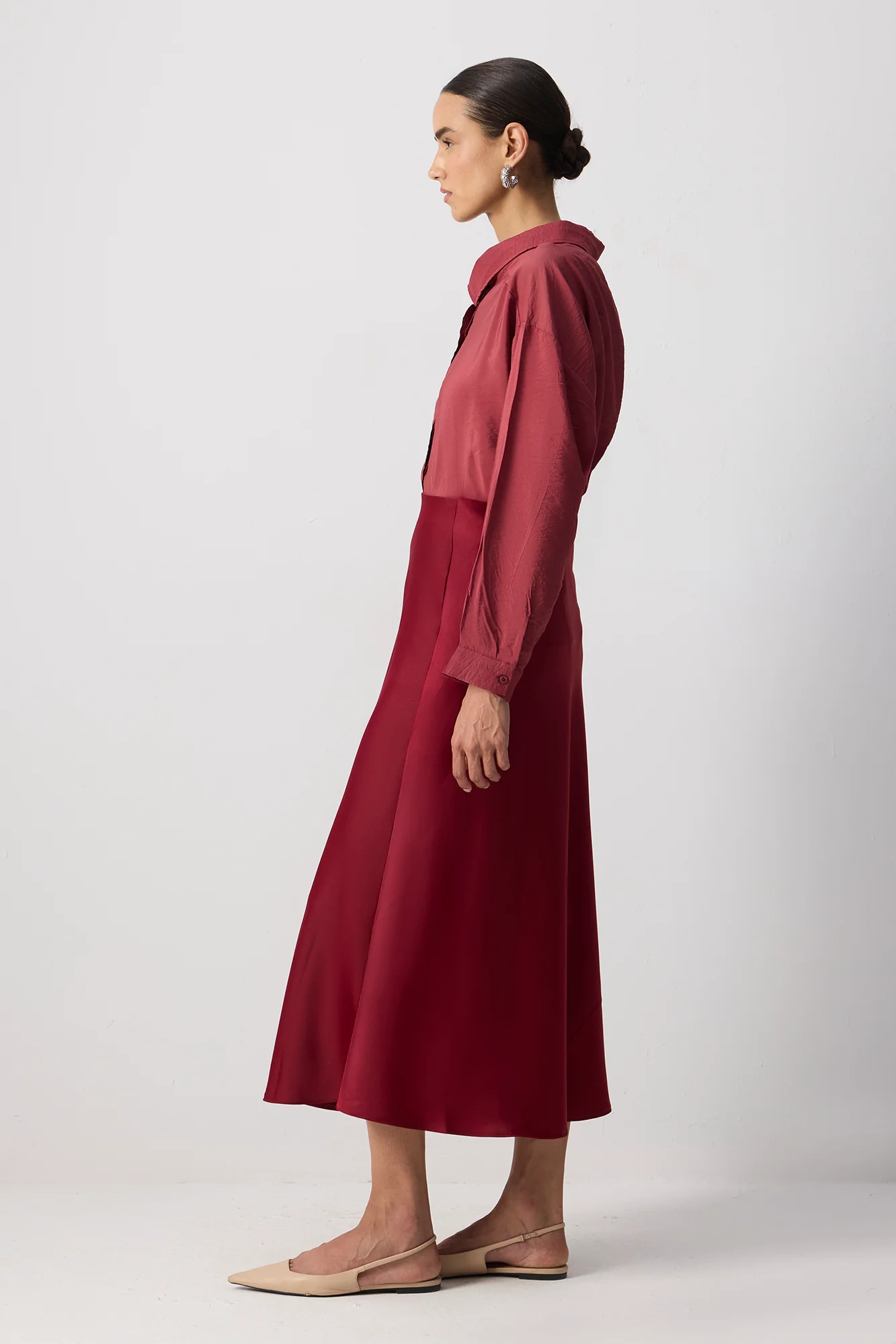 BASIC SATIN SKIRT - Image 4