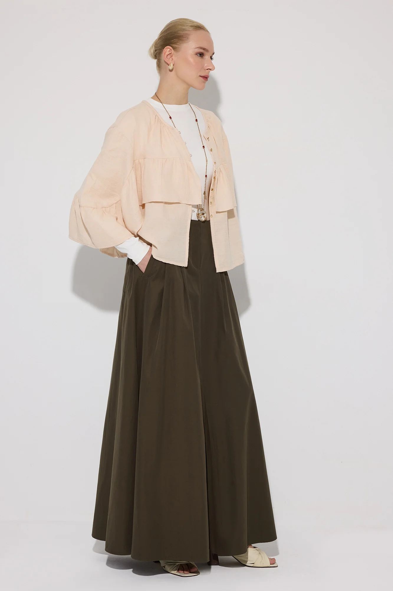 BAT SLEEVE MUSLIN SHIRT - Image 2