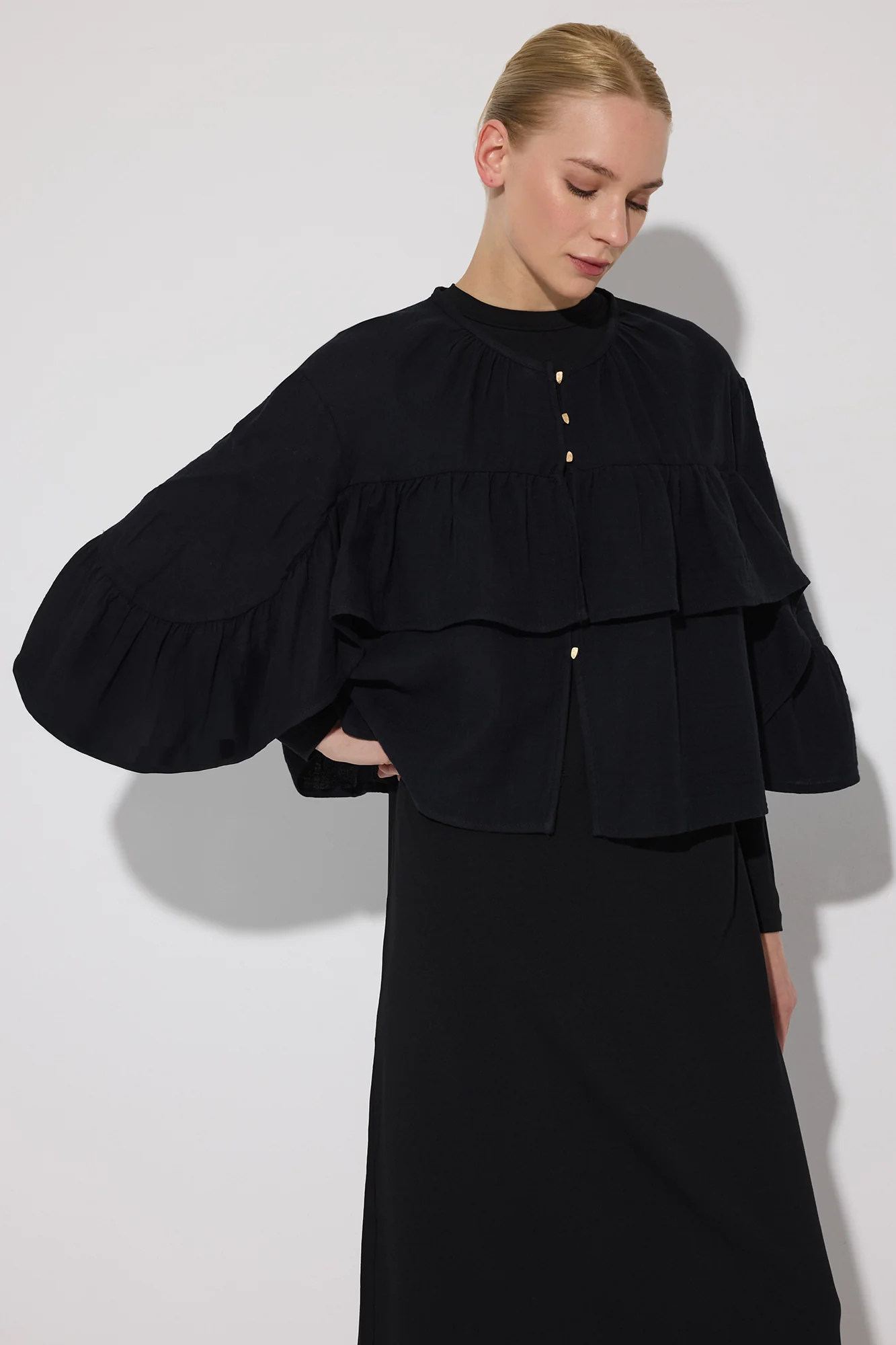 BAT SLEEVE MUSLIN SHIRT - Image 2