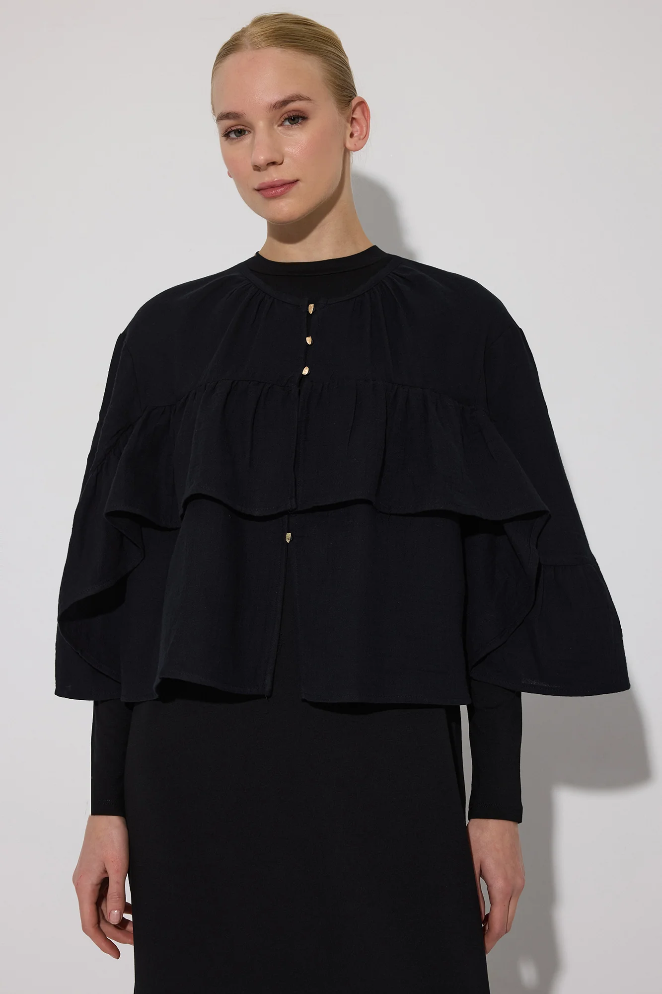 BAT SLEEVE MUSLIN SHIRT - Image 3