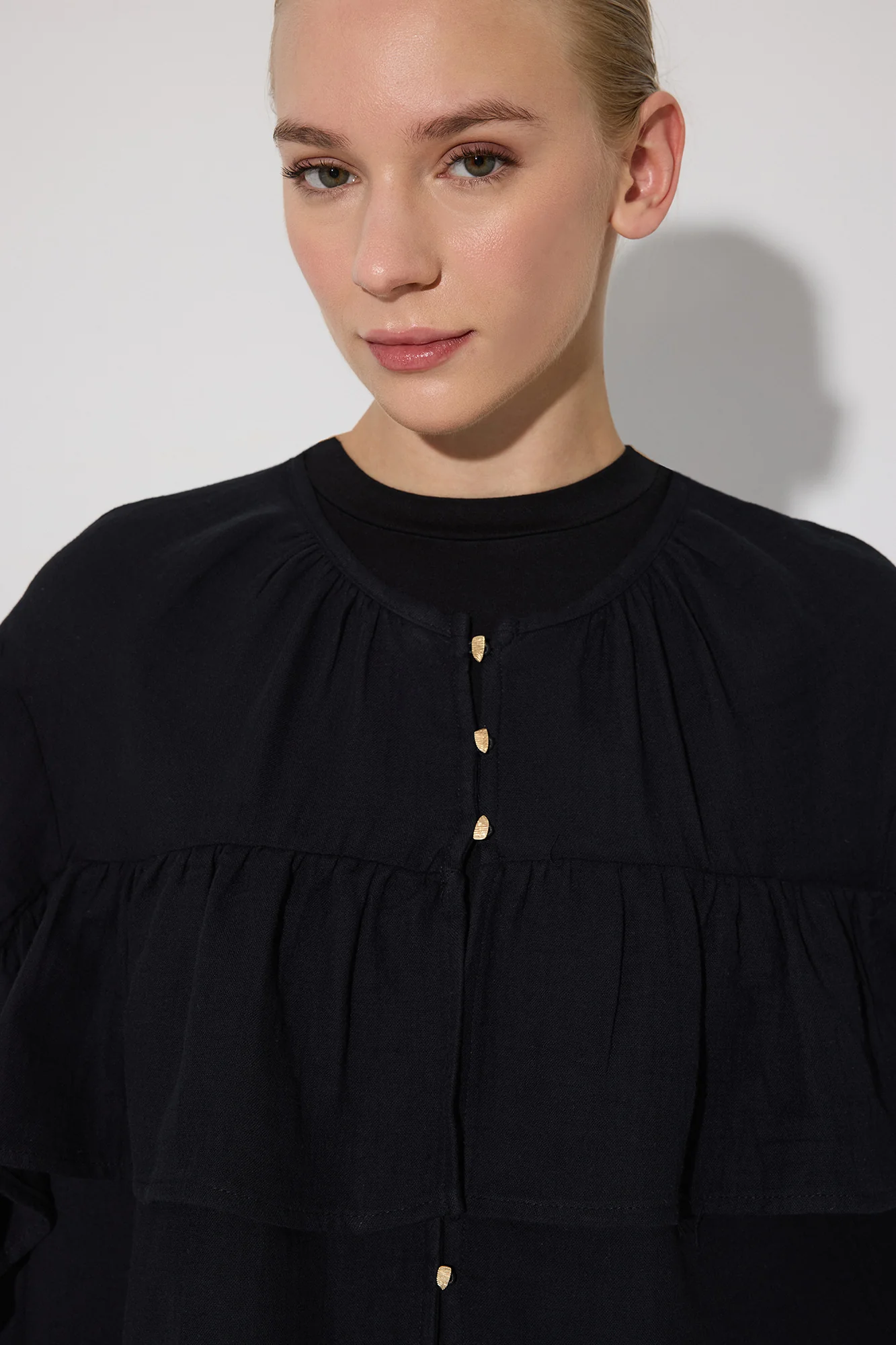 BAT SLEEVE MUSLIN SHIRT - Image 5