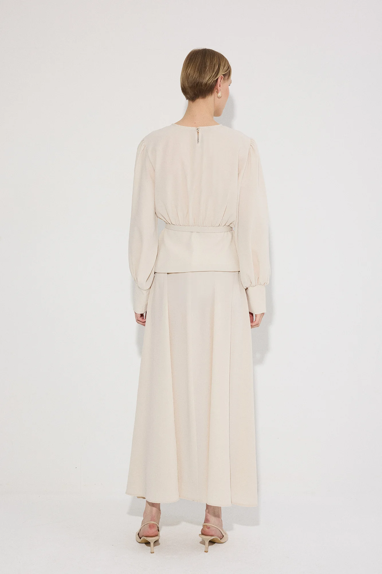BELT DETAILED TUNIC SKIRT SET - Image 6
