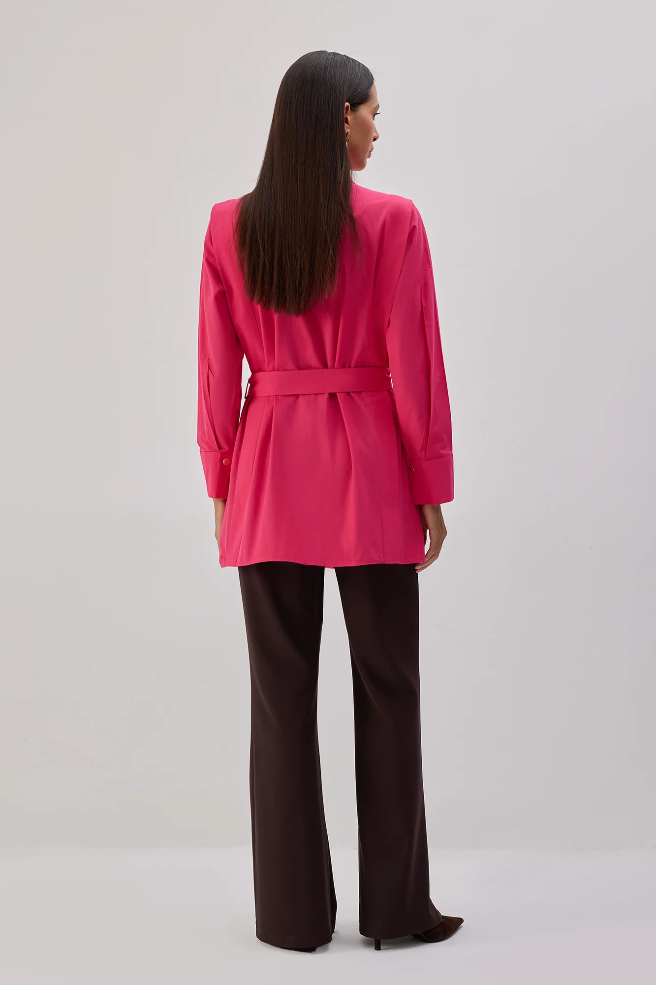 BELTED POPLIN SHIRT - Image 5