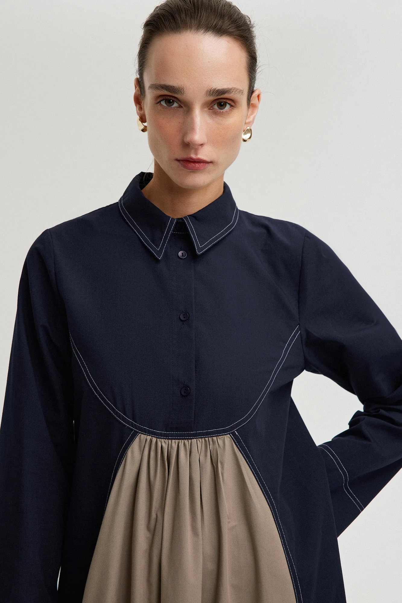 COLOR BLOCK DRESS - Image 2