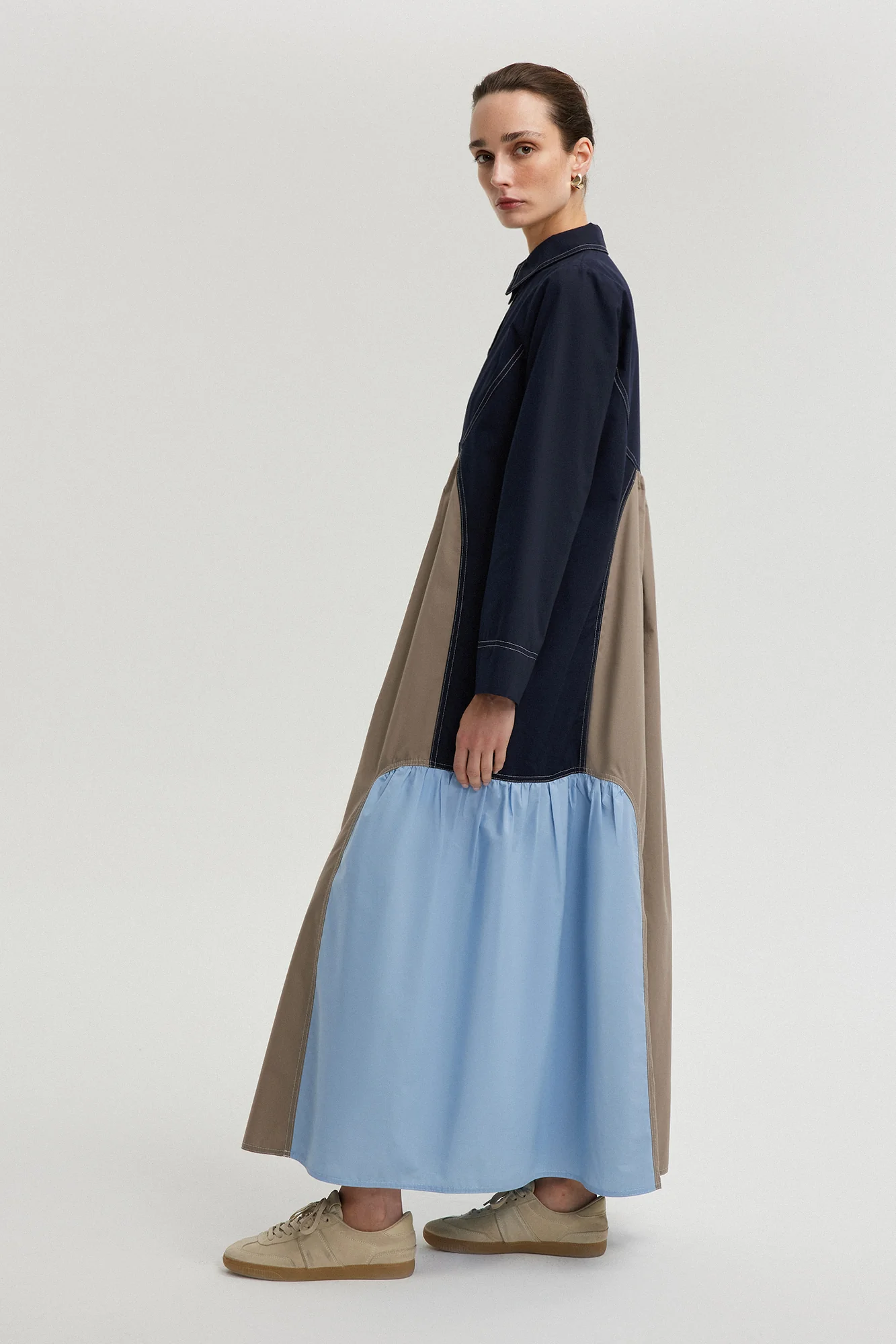 COLOR BLOCK DRESS - Image 3