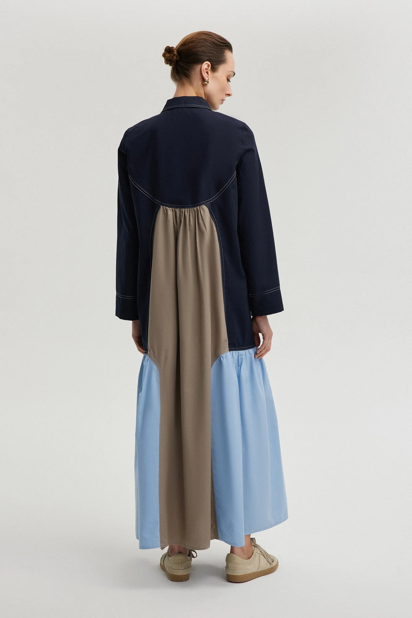 COLOR BLOCK DRESS - Image 4