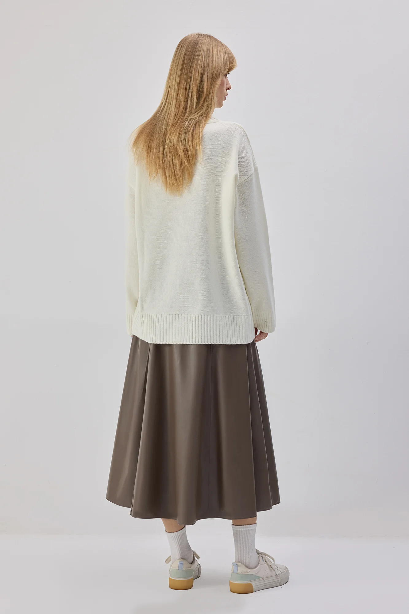 PATTERNED OVERSIZE KNITTED SWEATER - Image 6