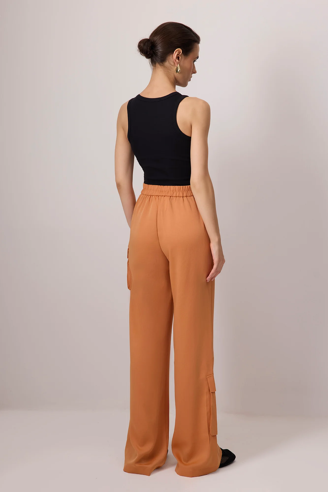 WIDE LEG SATIN TROUSERS - Image 6