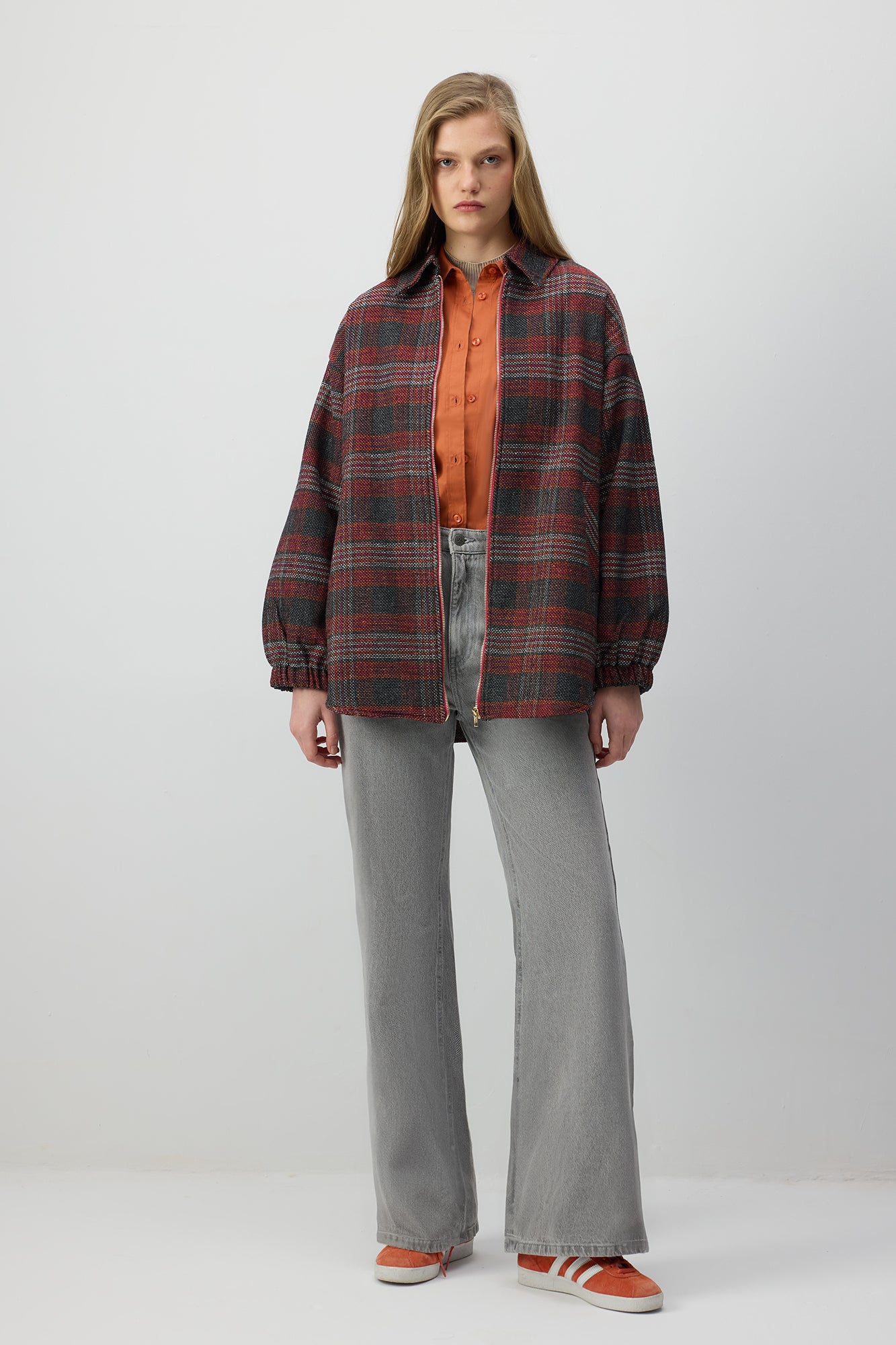 BOMBER JACKET WITH SHIRT COLLAR - Image 2