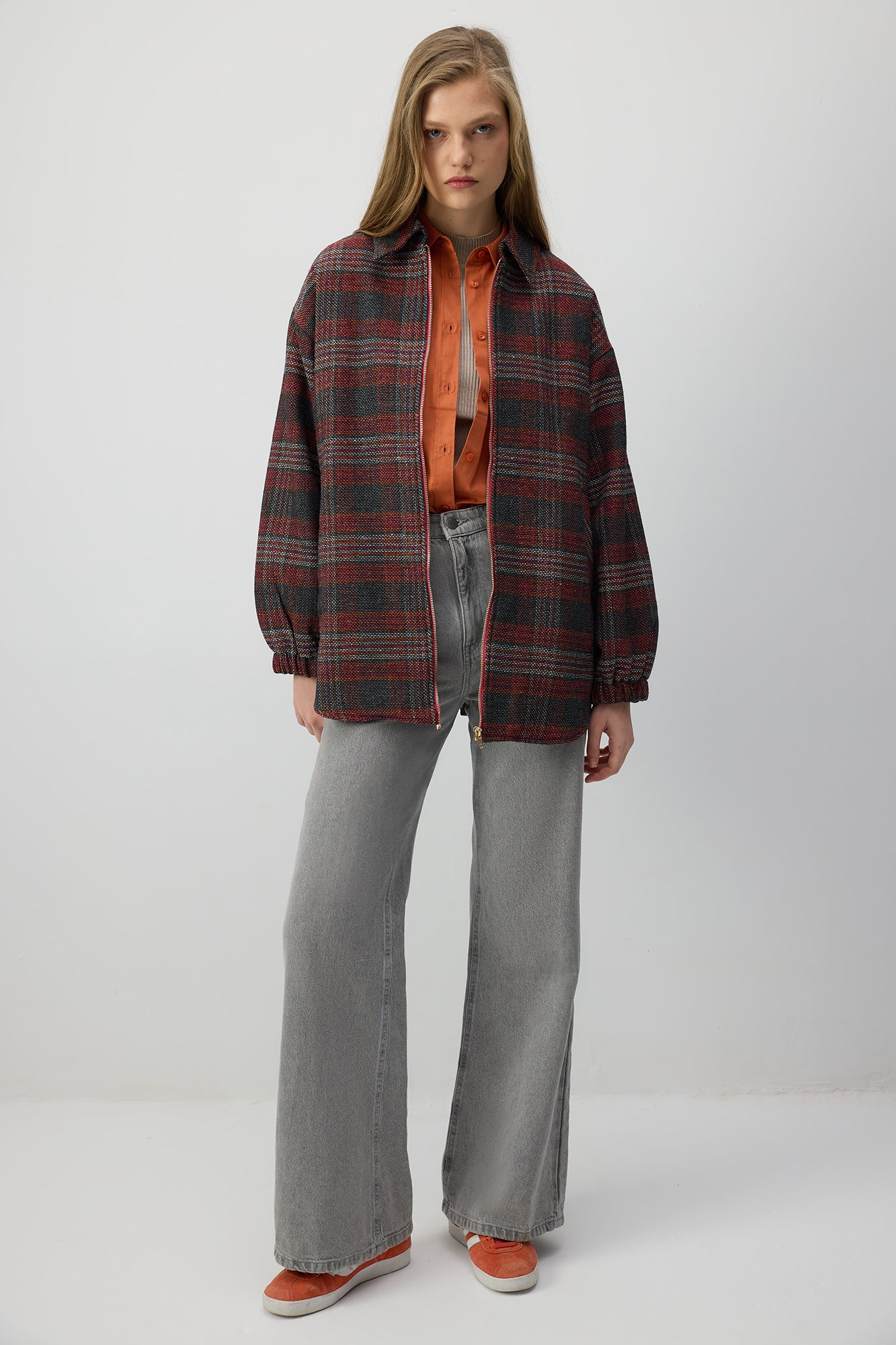 BOMBER JACKET WITH SHIRT COLLAR - Image 3