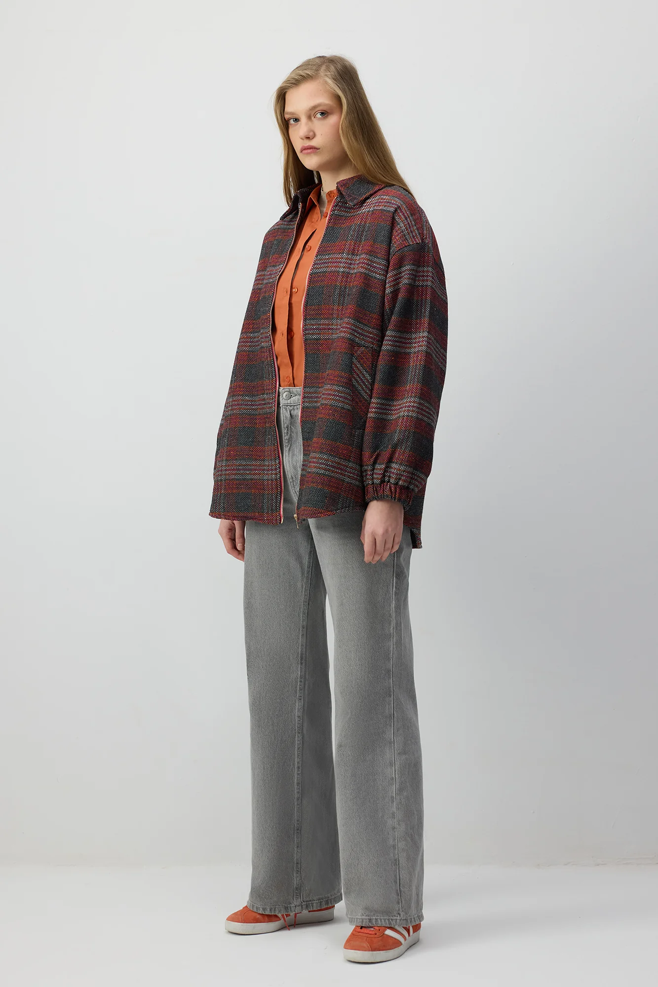 BOMBER JACKET WITH SHIRT COLLAR - Image 4