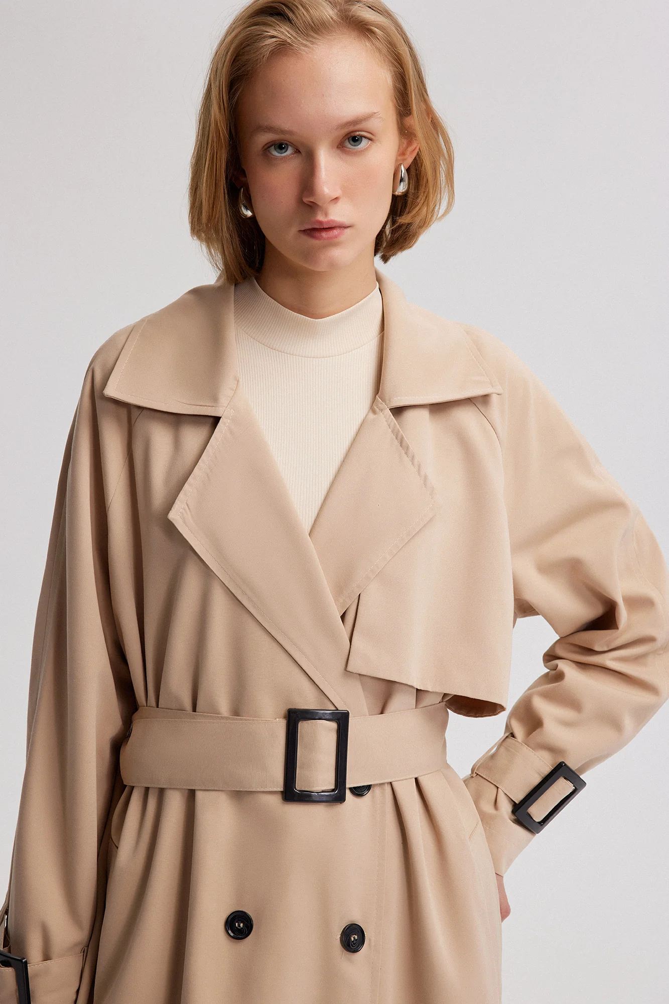 MAXİ LENGTH TRENCH COAT - Image 4