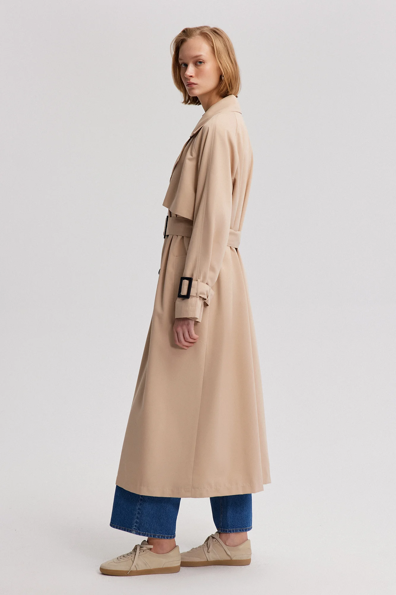 MAXİ LENGTH TRENCH COAT - Image 5