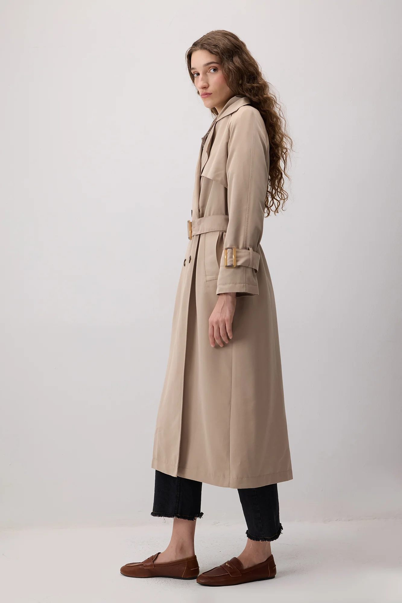 MAXİ LENGTH TRENCH COAT - Image 3