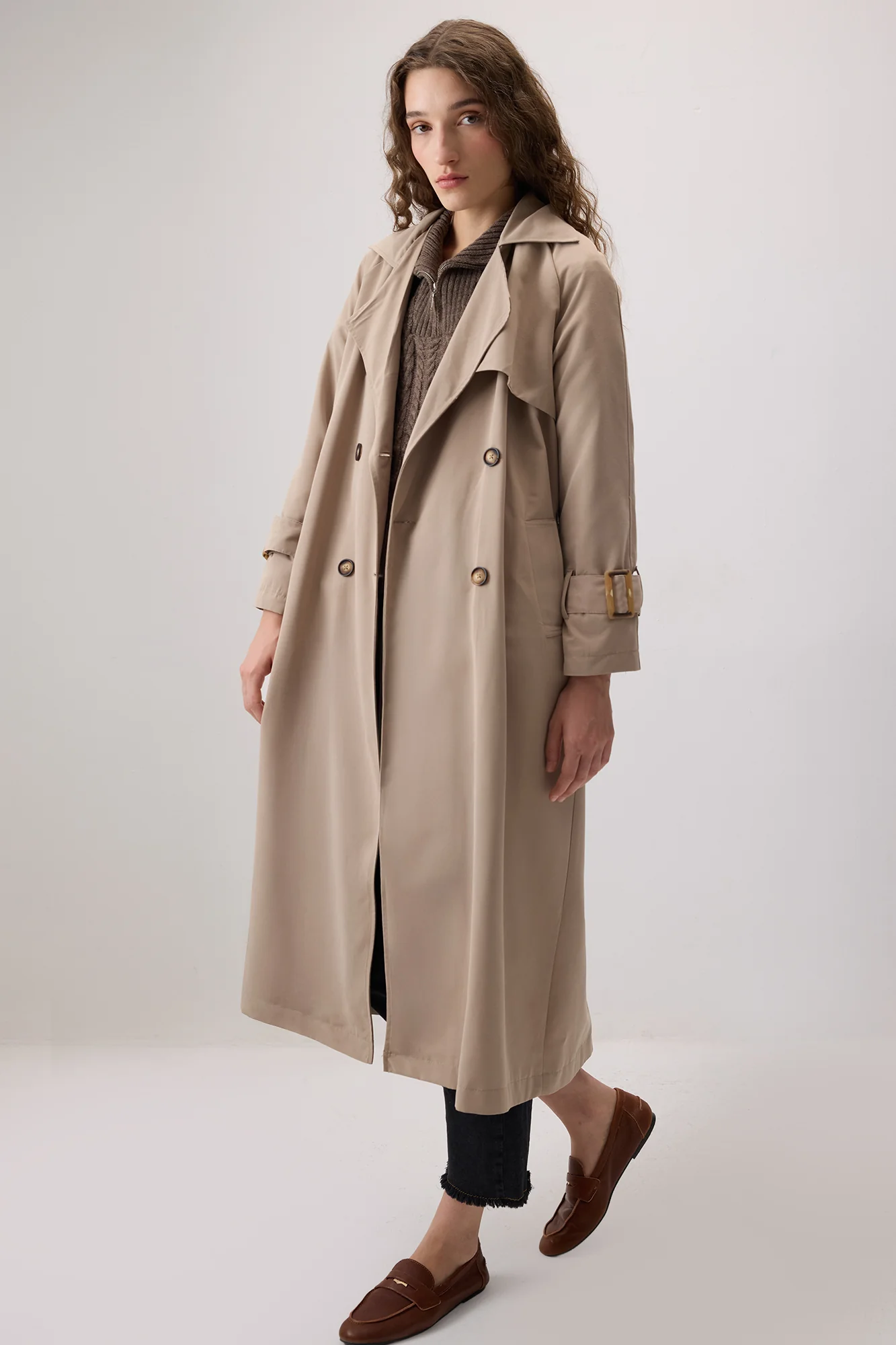MAXİ LENGTH TRENCH COAT - Image 4