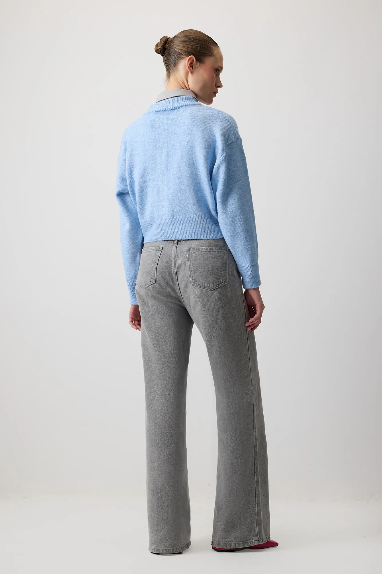 BUTTONED CROP KNIT CARDIGAN - Image 5
