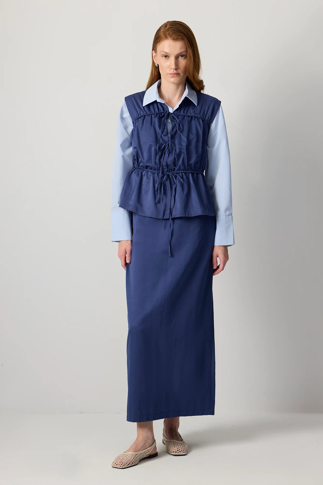 GATHERED VEST - Image 3