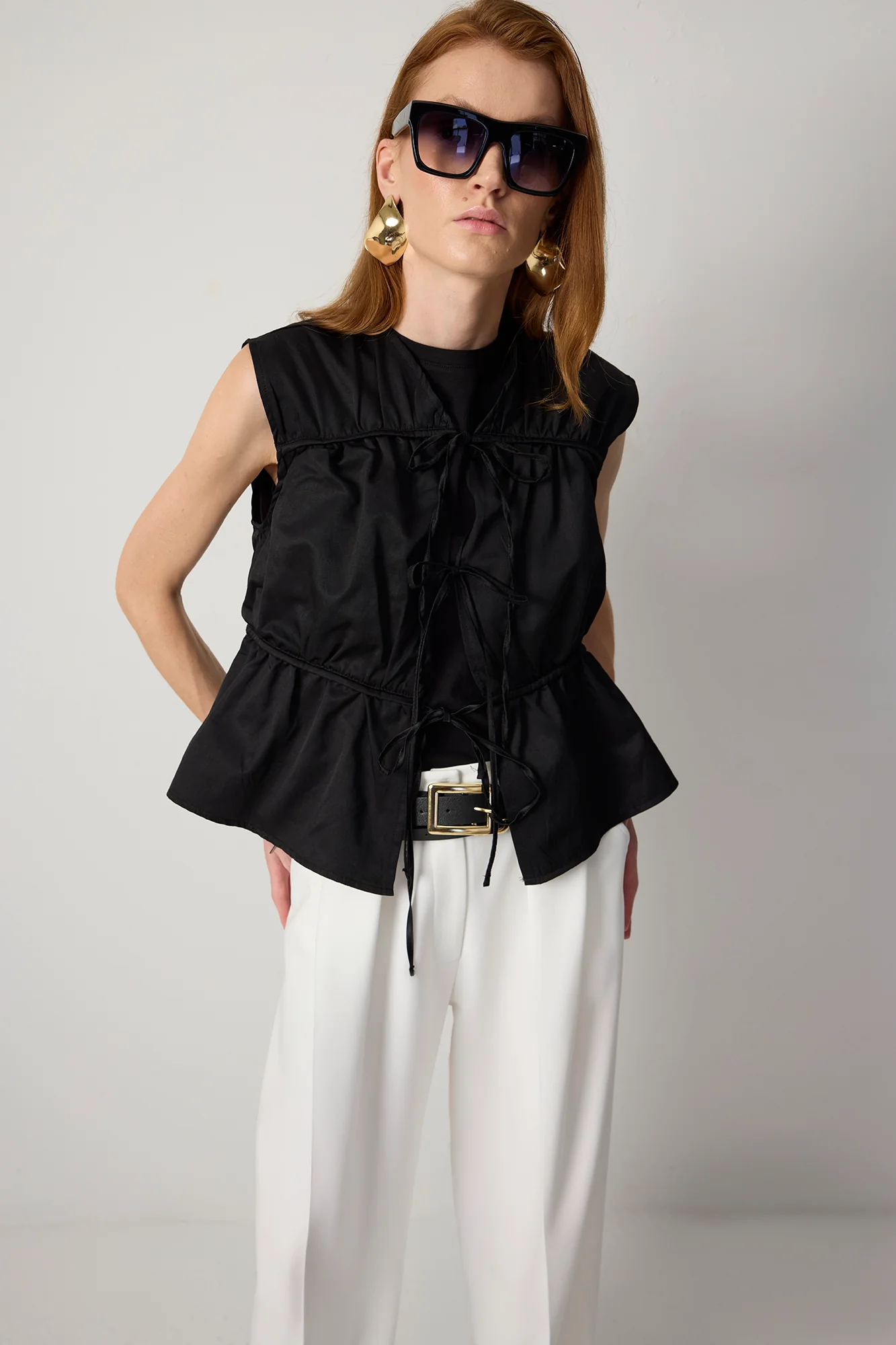 GATHERED VEST - Image 2