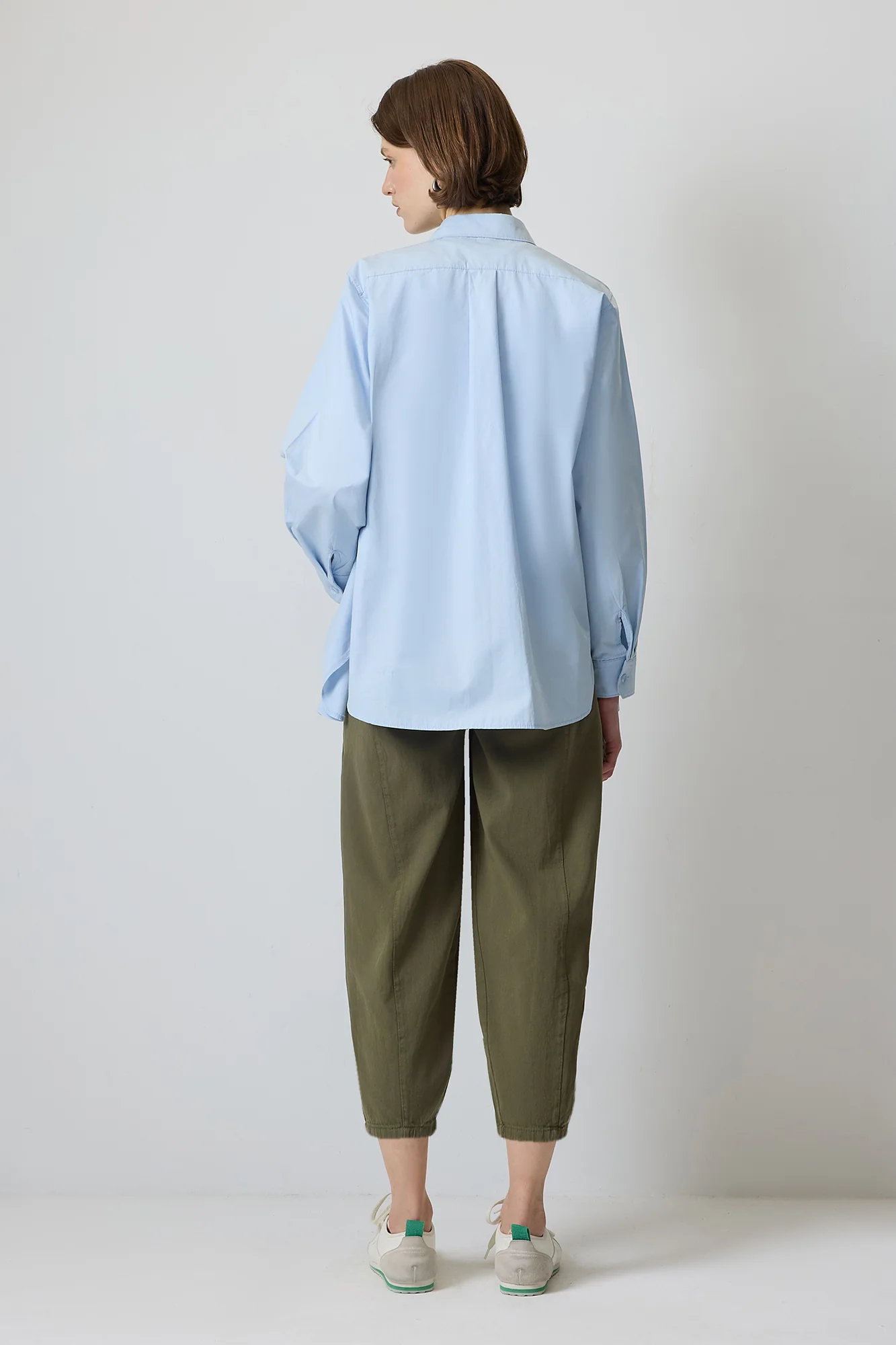 100% COTTON ELASTIC WAIST TROUSERS - Image 5