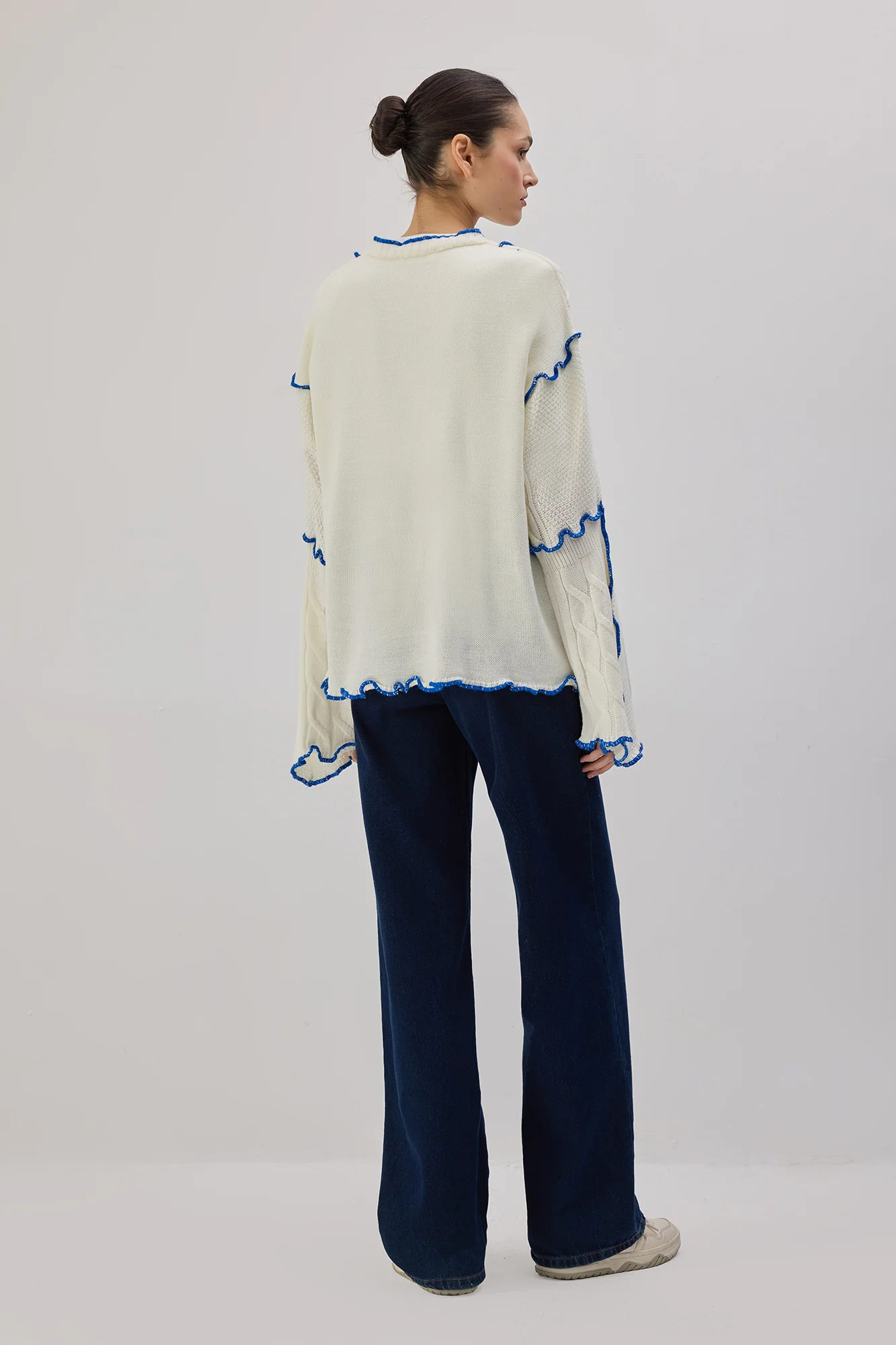 CONTRAST BELTED KNIT CARDIGAN - Image 6