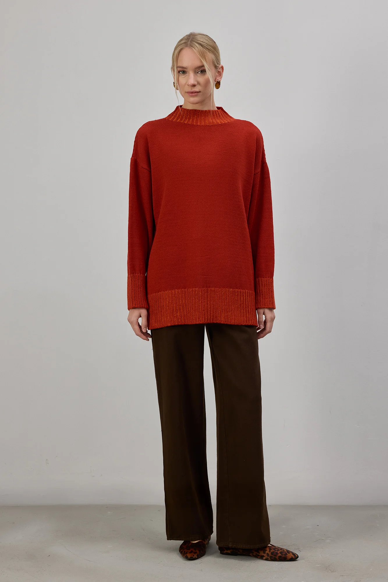 RIBBED LONG KNITTED SWEATER - Image 4