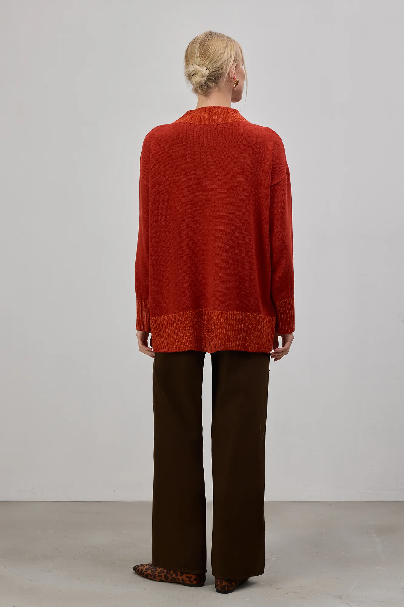 RIBBED LONG KNITTED SWEATER - Image 5