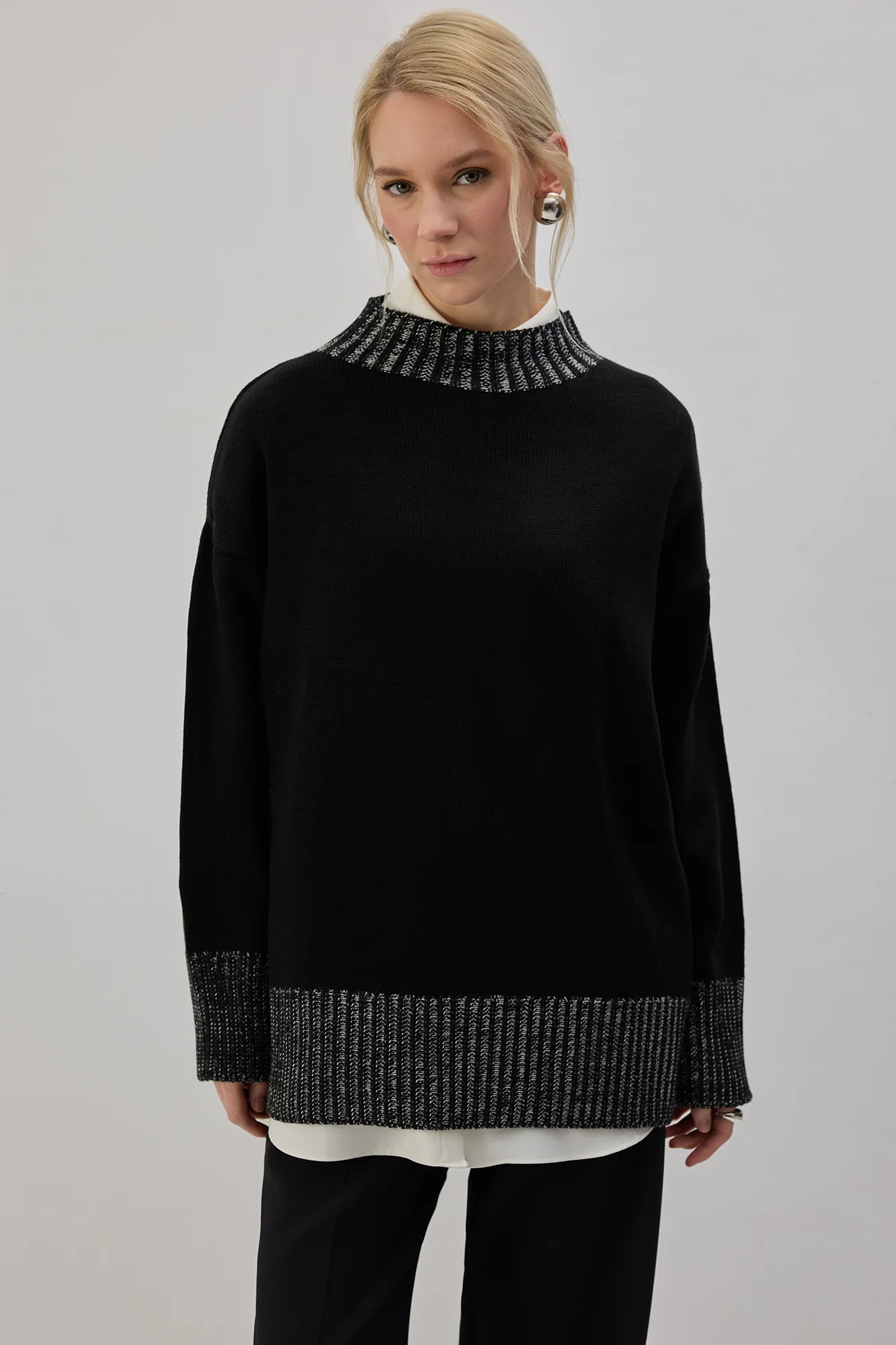 RIBBED LONG KNITTED SWEATER - Image 4