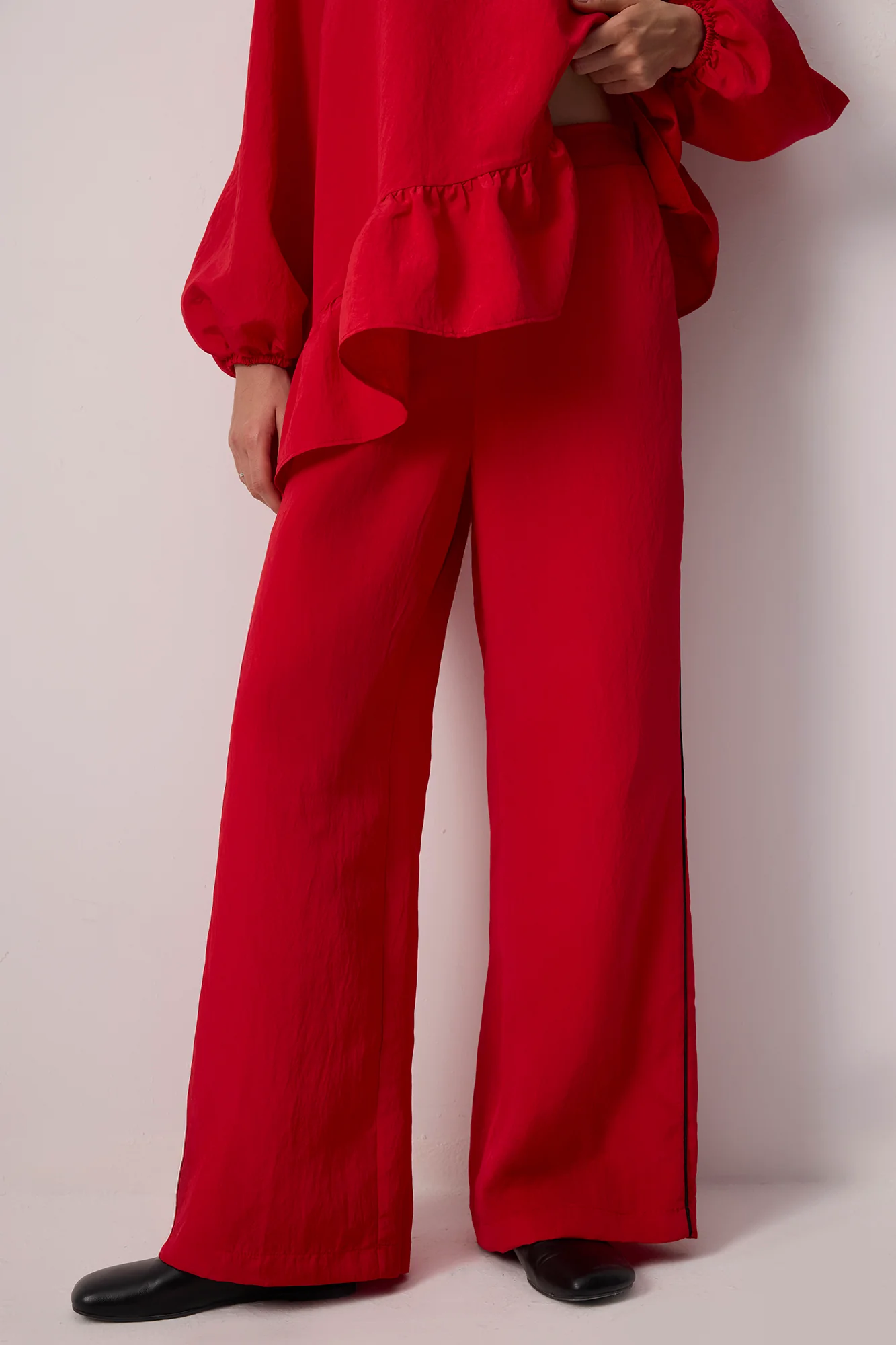 CONTRAST PIPING CUPRA TROUSERS - Image 3