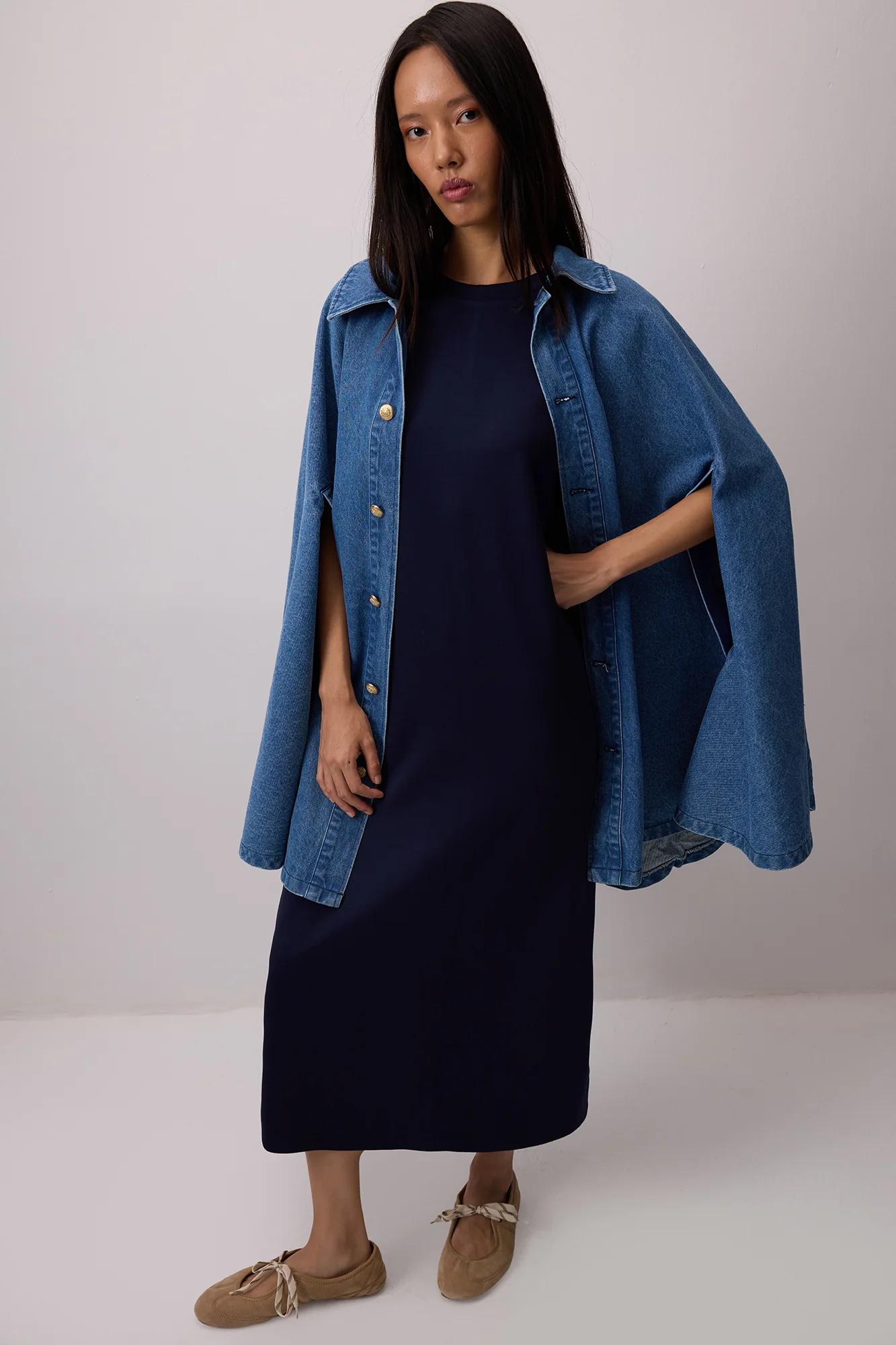 CREW NECK PADDED DRESS - Image 5