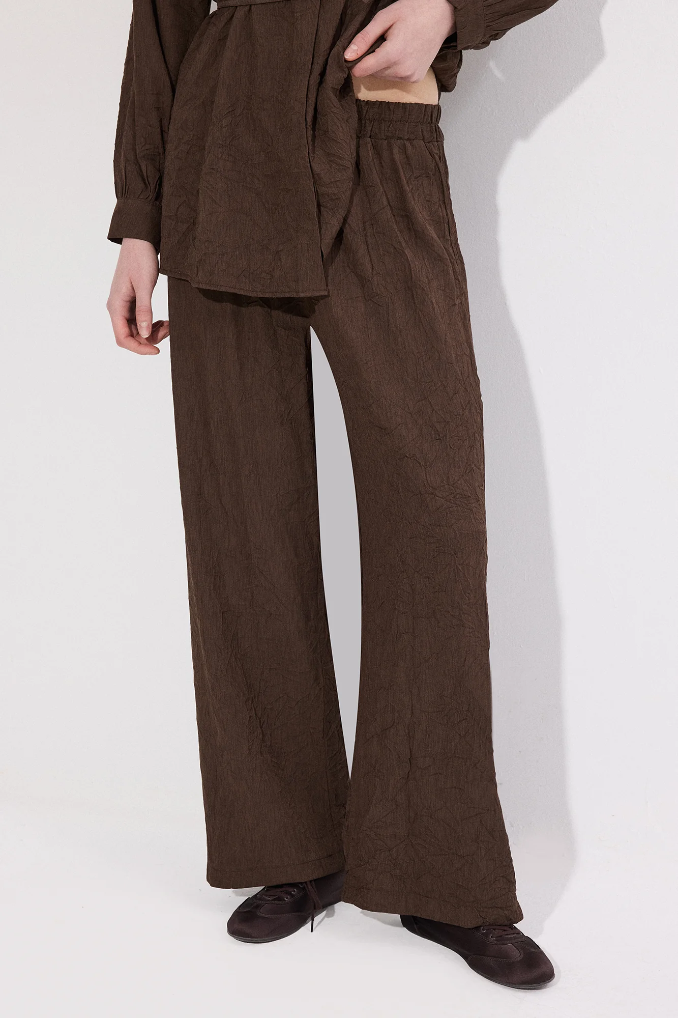 CRUSHED SHIRT TROUSER SET - Image 5