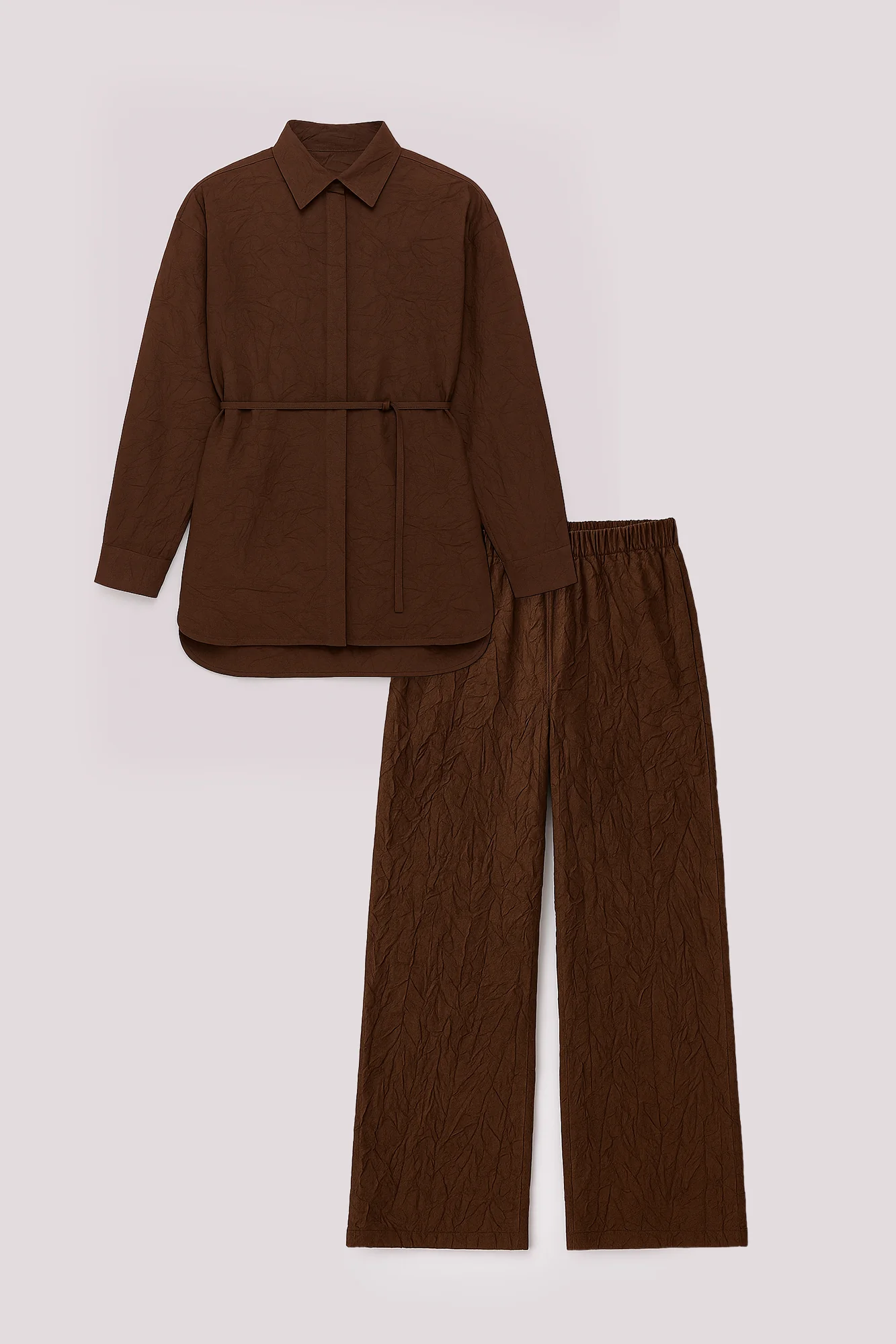 CRUSHED SHIRT TROUSER SET - Image 7