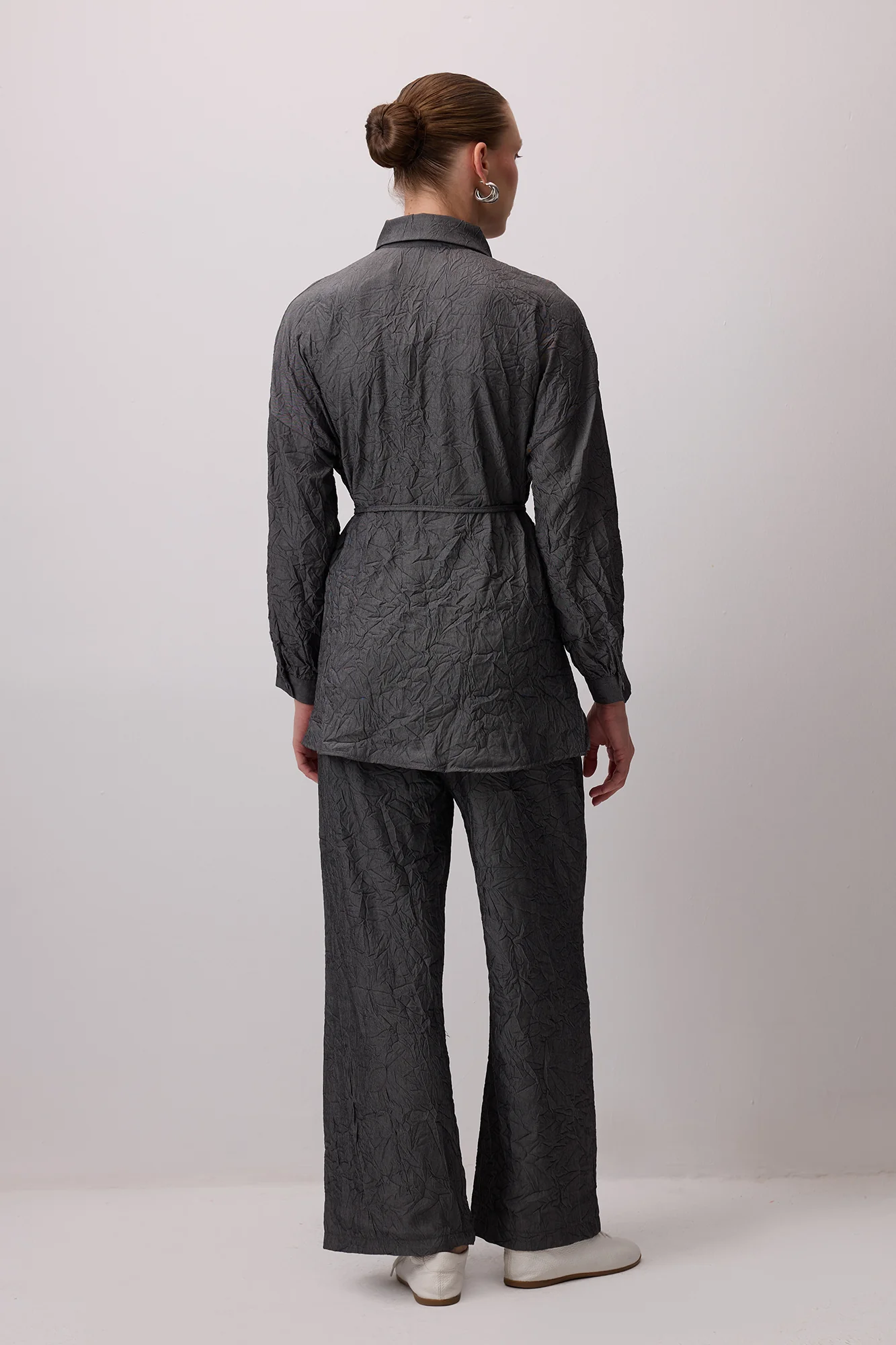 CRUSHED SHIRT TROUSER SET - Image 6