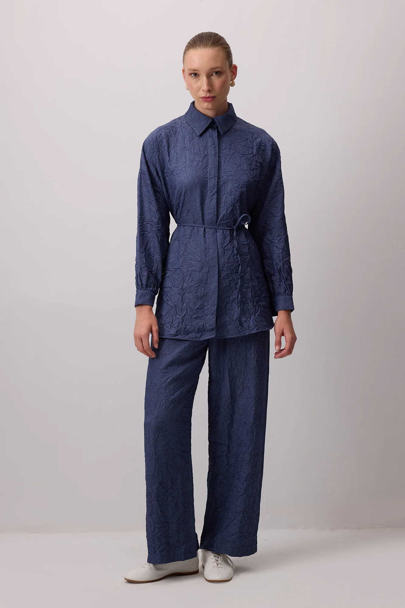 CRUSHED SHIRT TROUSER SET - Image 2