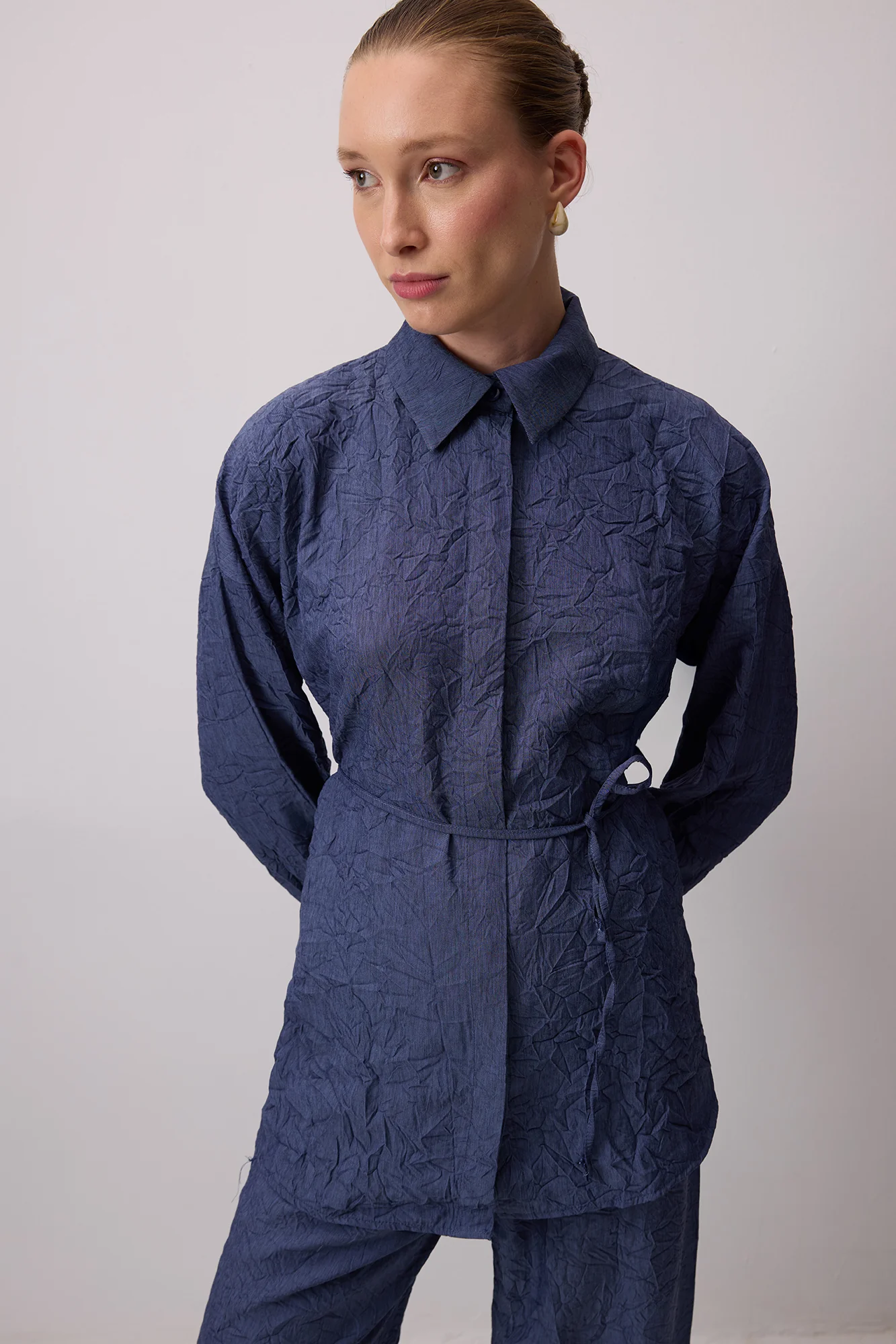 CRUSHED SHIRT TROUSER SET - Image 3